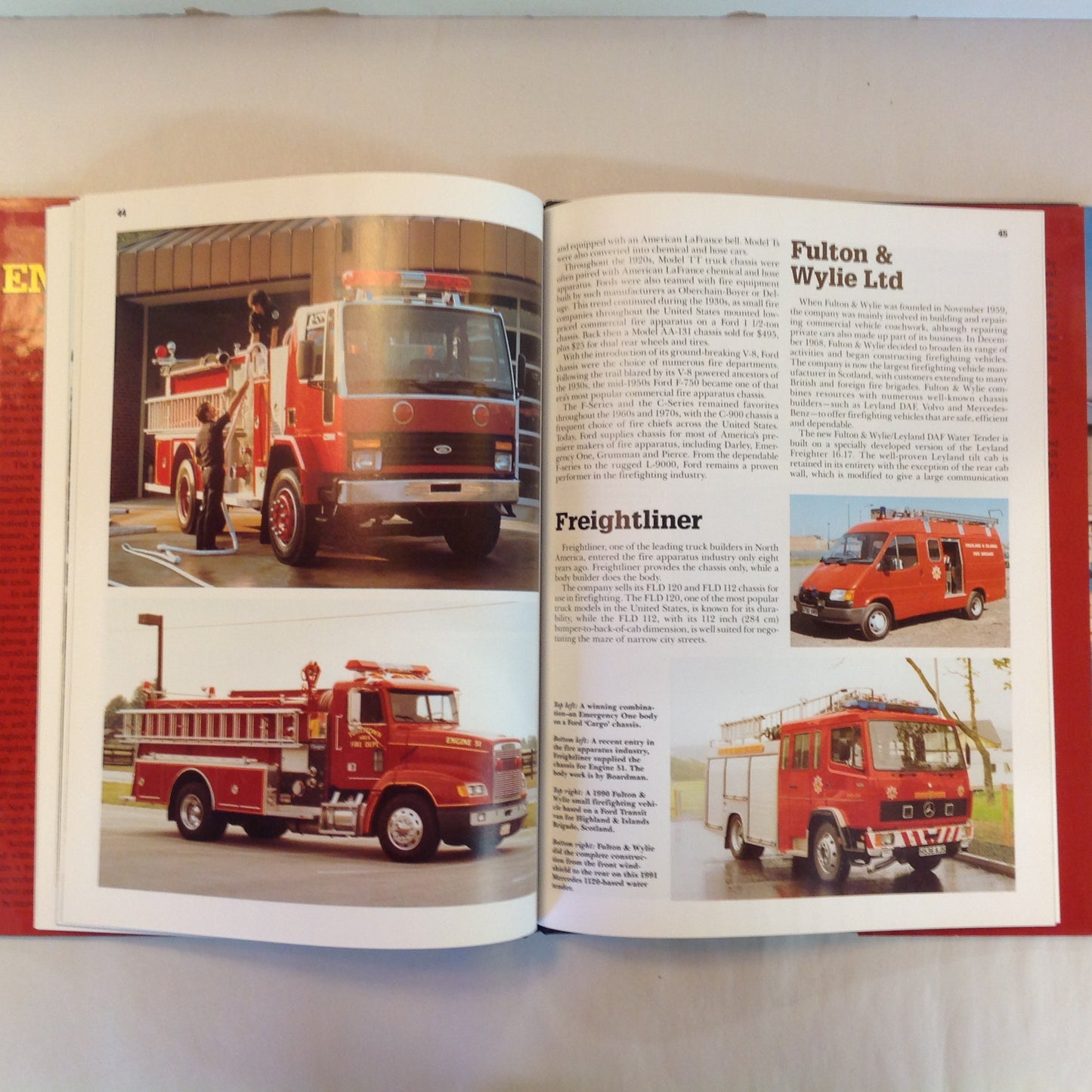 Vintage 1992 Pictorial Hardcover Fire Engines Murray Semancik