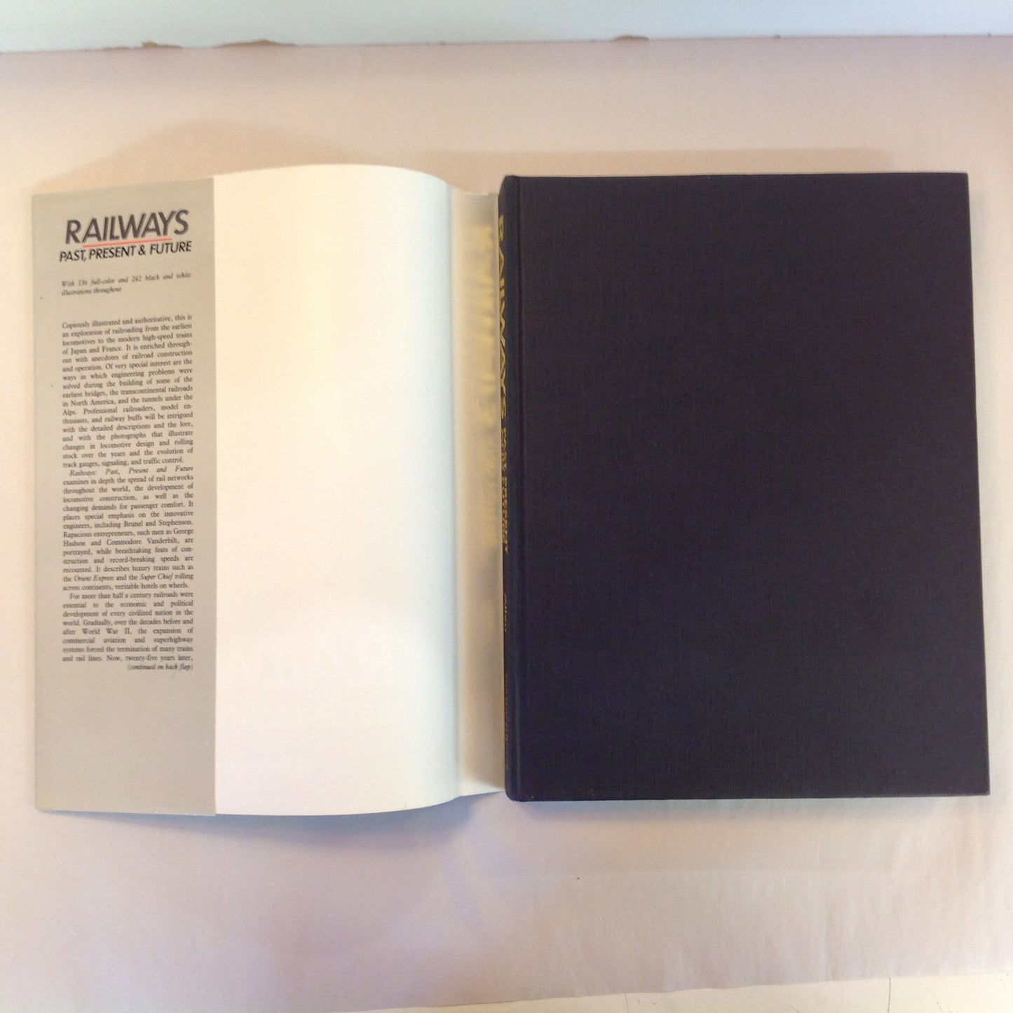 Vintage 1987 Pictorial Hardcover Railways: Past, Present & Future G. Freeman Allan
