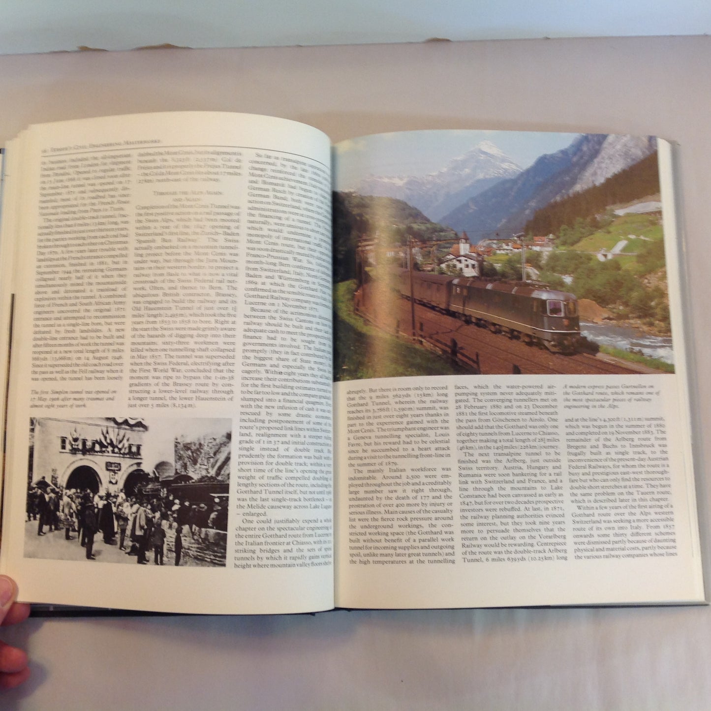 Vintage 1987 Pictorial Hardcover Railways: Past, Present & Future G. Freeman Allan