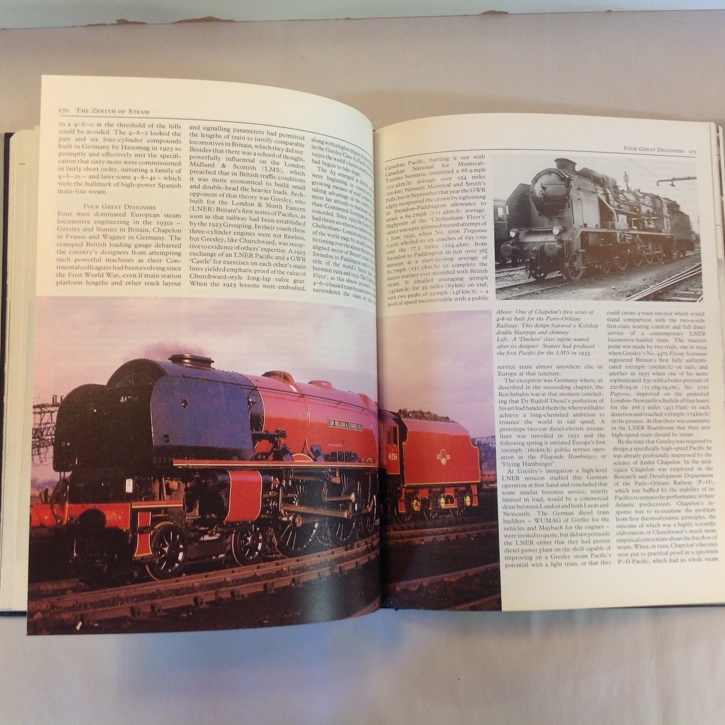 Vintage 1987 Pictorial Hardcover Railways: Past, Present & Future G. Freeman Allan