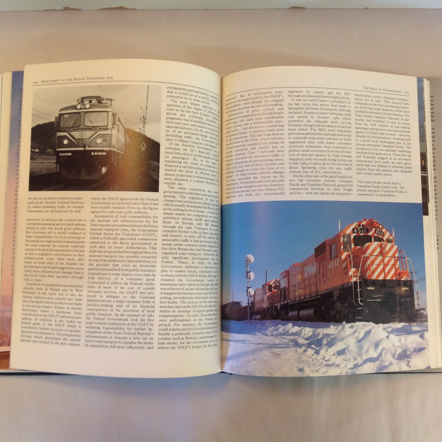 Vintage 1987 Pictorial Hardcover Railways: Past, Present & Future G. Freeman Allan