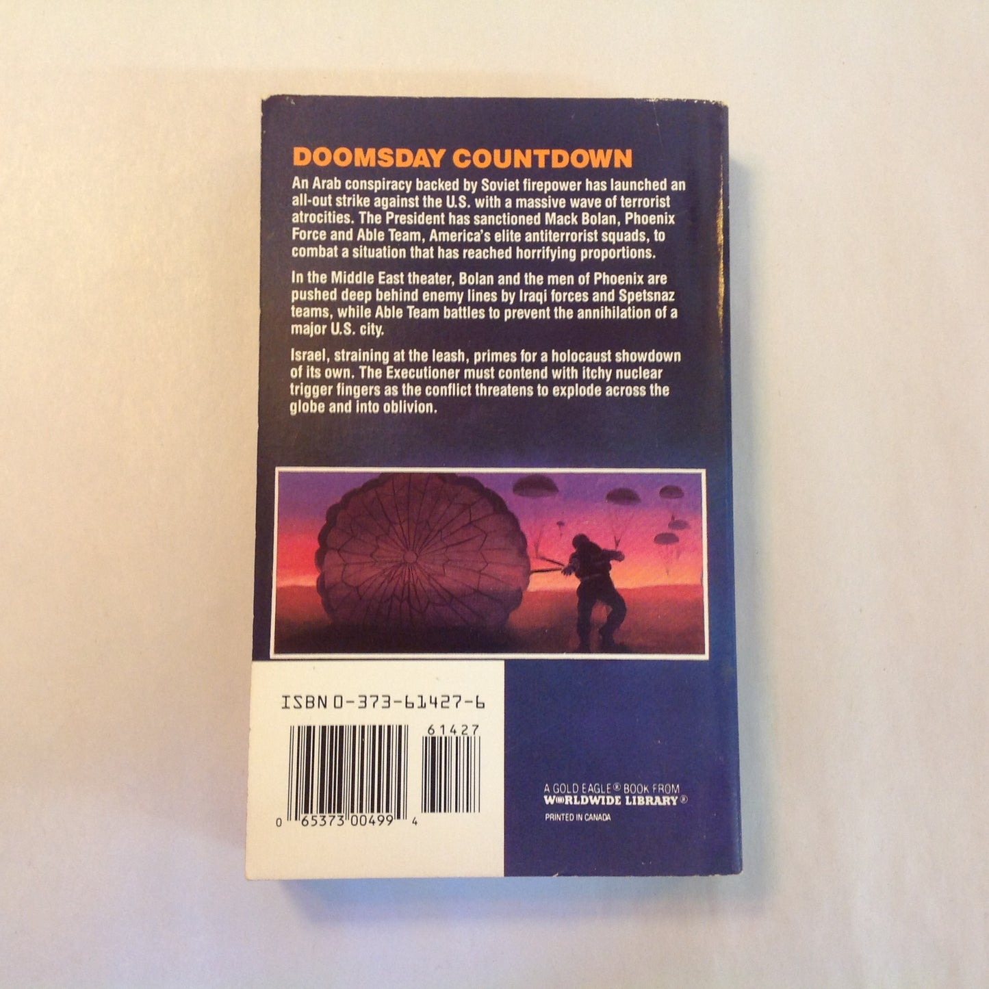 Vintage 1992 Mass Market Paperback Don Pendleton's The Executioner Featuring Mack Bolan: Storm Burst (Book III of the Storm Trilogy)