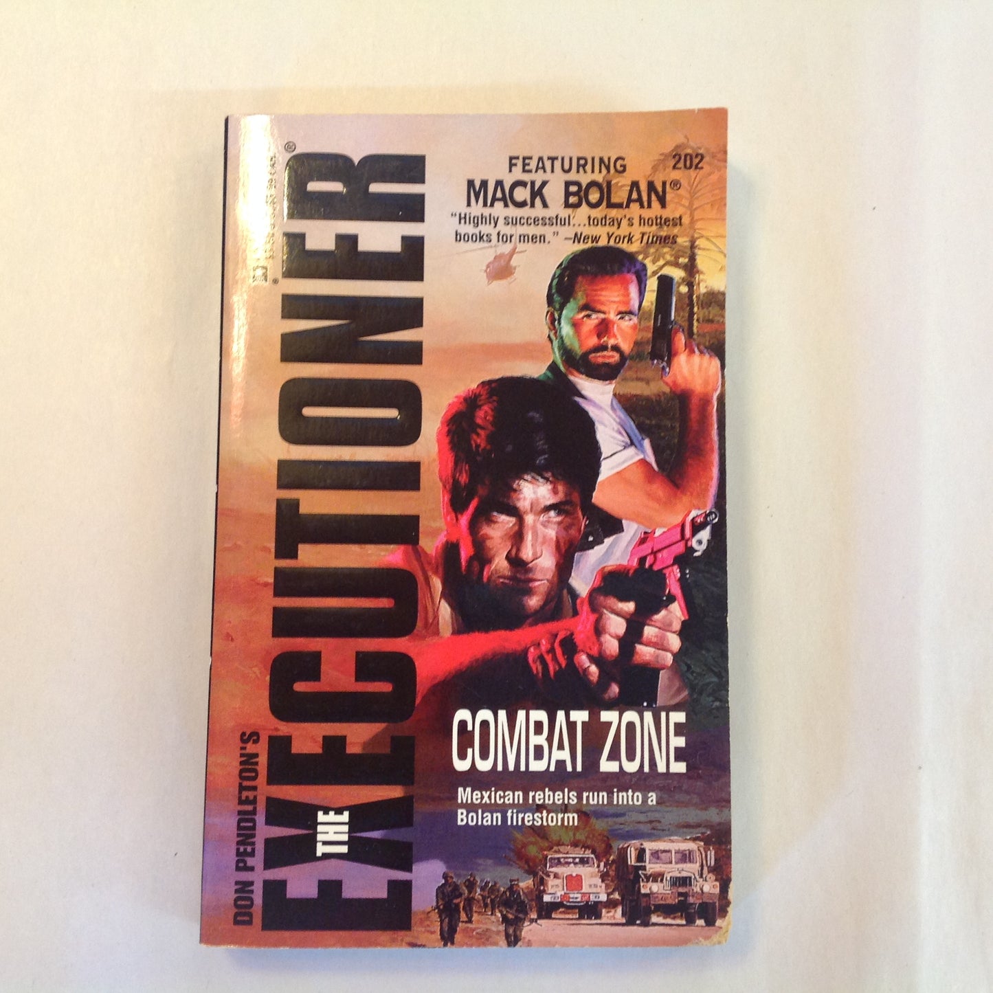 Vintage 1995 Mass Market Paperback Don Pendleton's The Executioner 202: Combat Zone