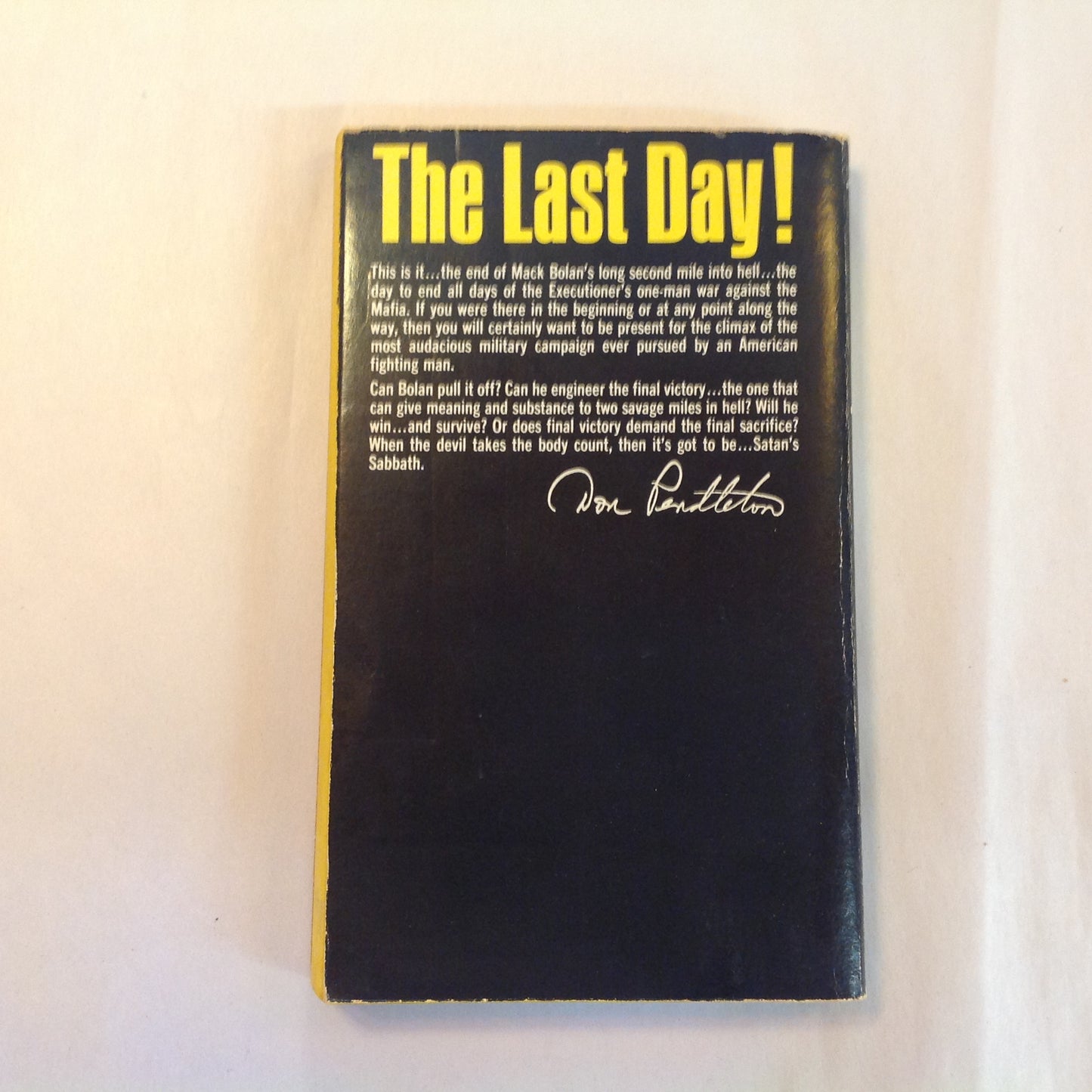 Vintage 1980 Mass Market Paperback The Executioner # 38: Satan's Sabbath Don Pendleton