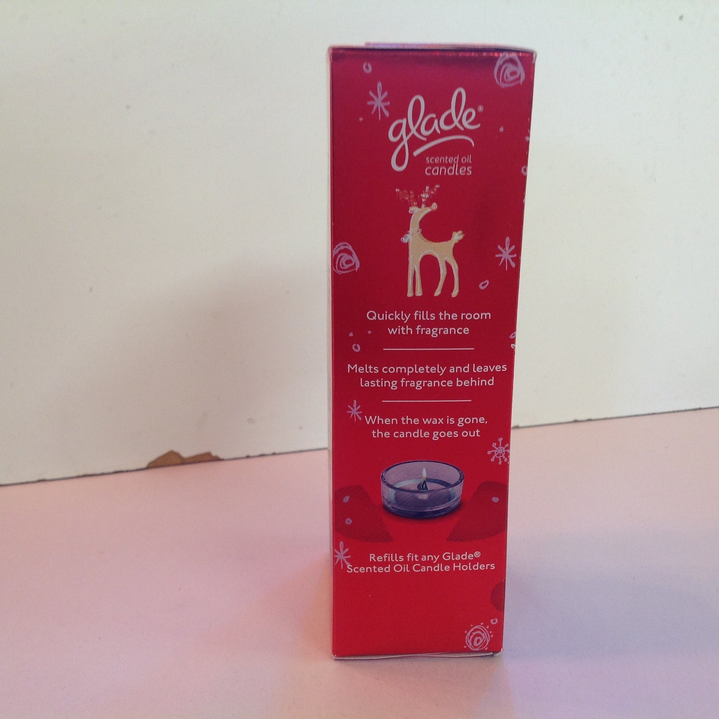 2012 NOS SC Johnson Glade Scented Oil Candles 4 Pack Refills Apple Cinnamon Holiday Scent