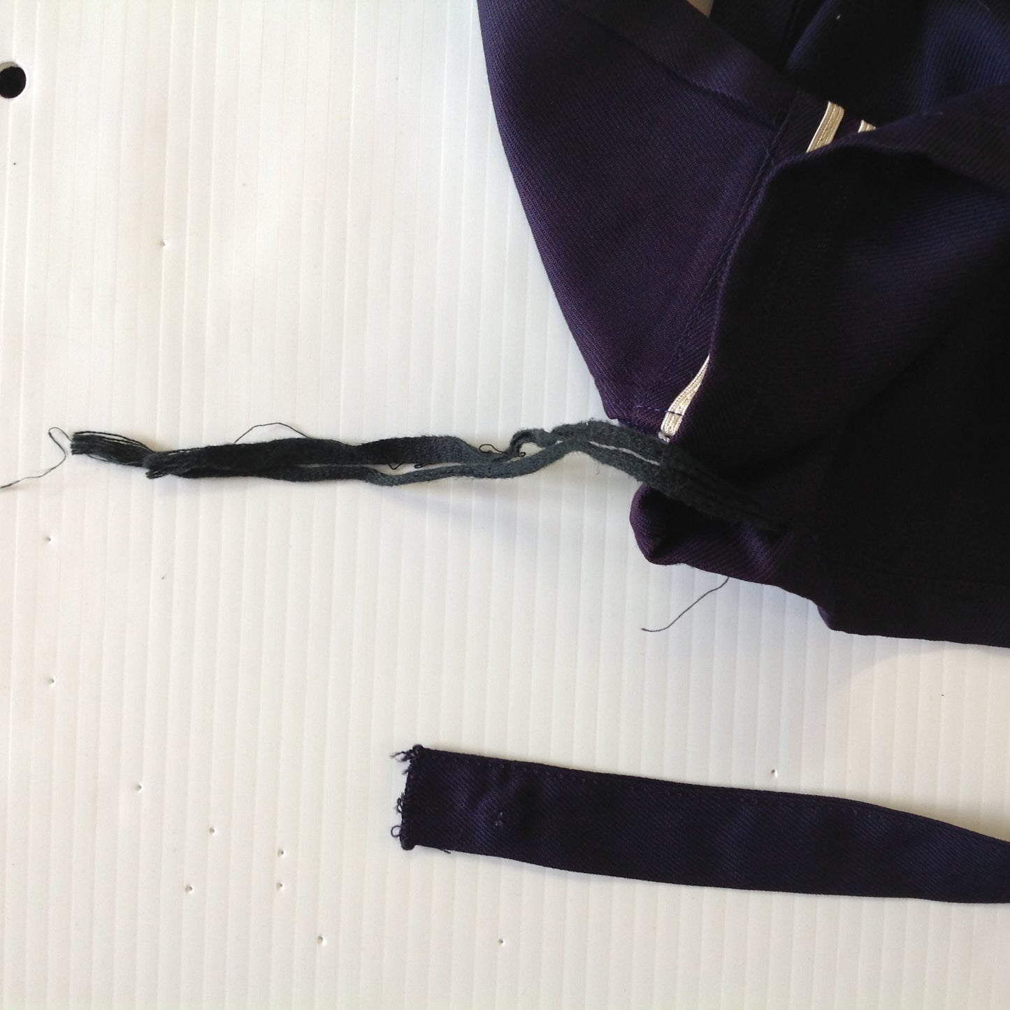 Vintage Good Lad Tailored Rayon Blue Child's Navy Uniform Sailor Shirt Suspender Pants Tie