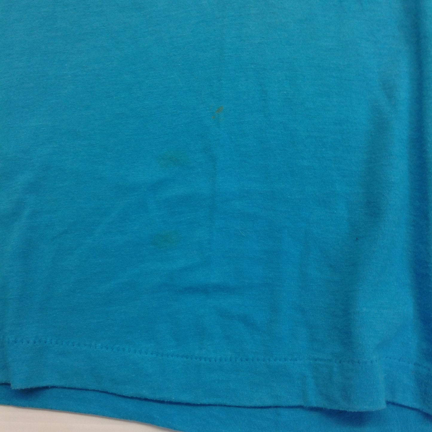 Vintage 1980's Screen Stars Medium Sleeveless T-Shirt Turquoise Pink BSA Bitter Sweet Alley Band