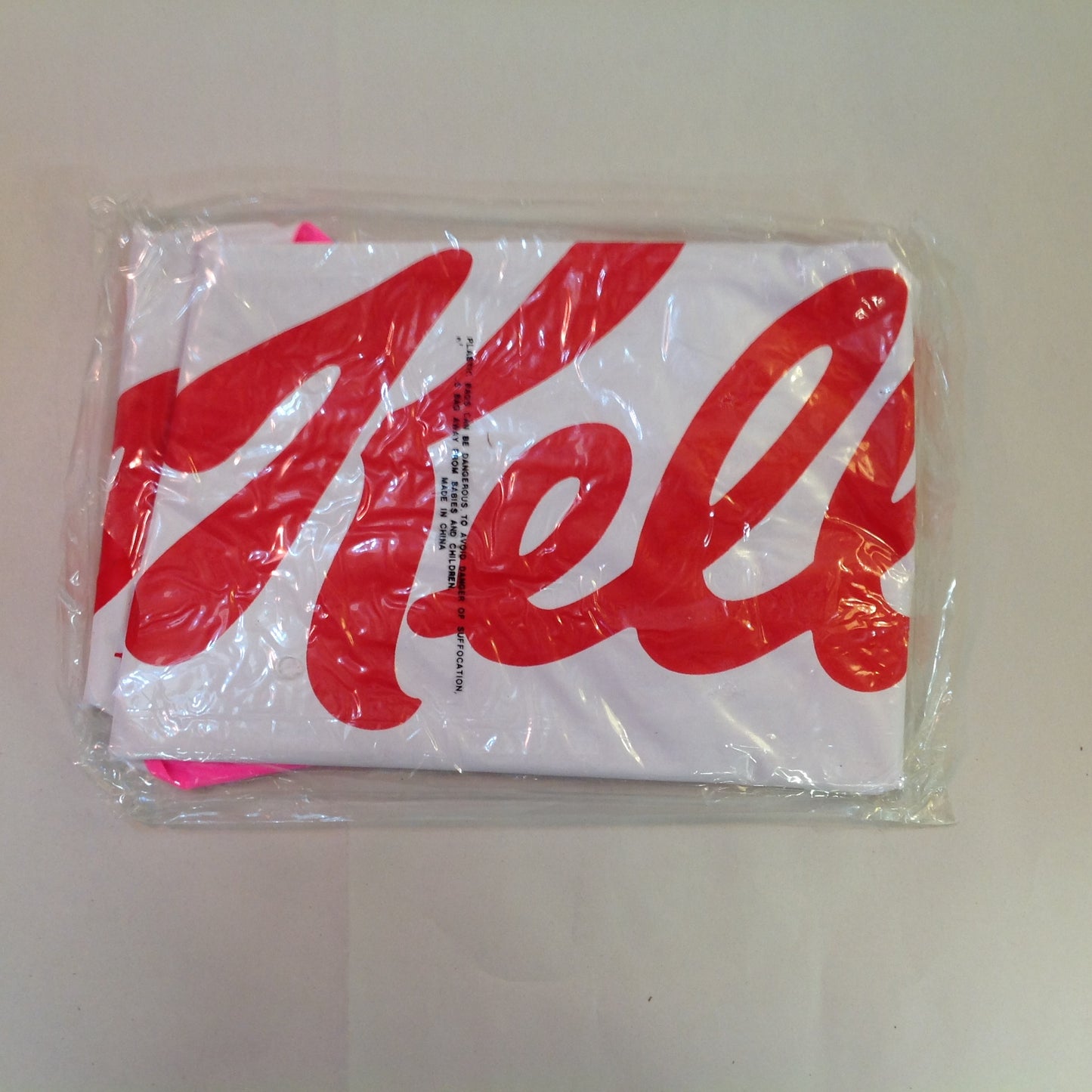 Vintage NOS  Novelty Beach Ball Kellogg's Pink Red White Sealed