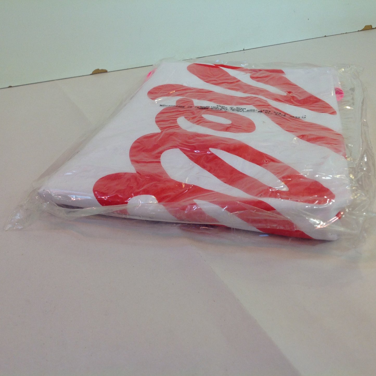 Vintage NOS  Novelty Beach Ball Kellogg's Pink Red White Sealed