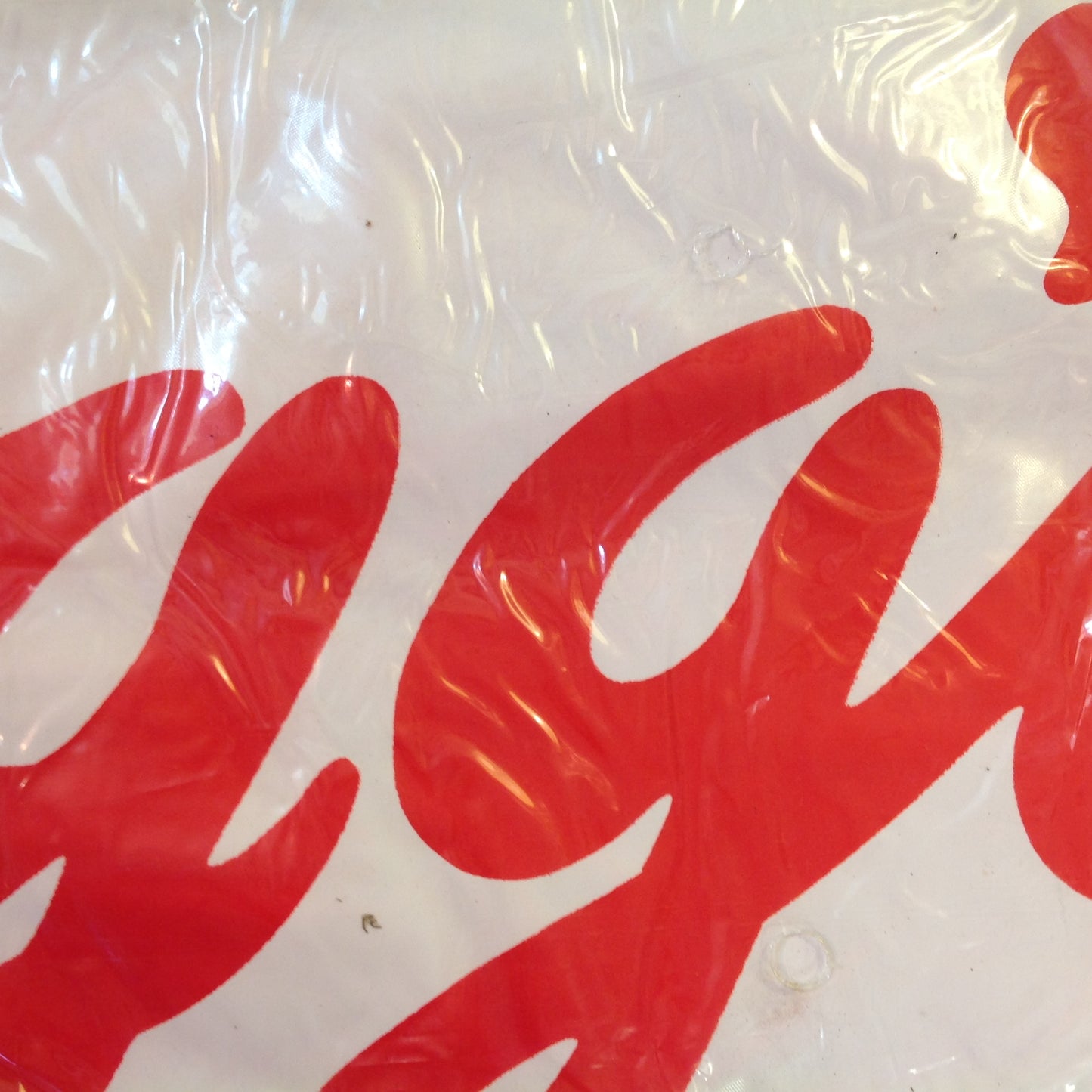 Vintage NOS  Novelty Beach Ball Kellogg's Pink Red White Sealed