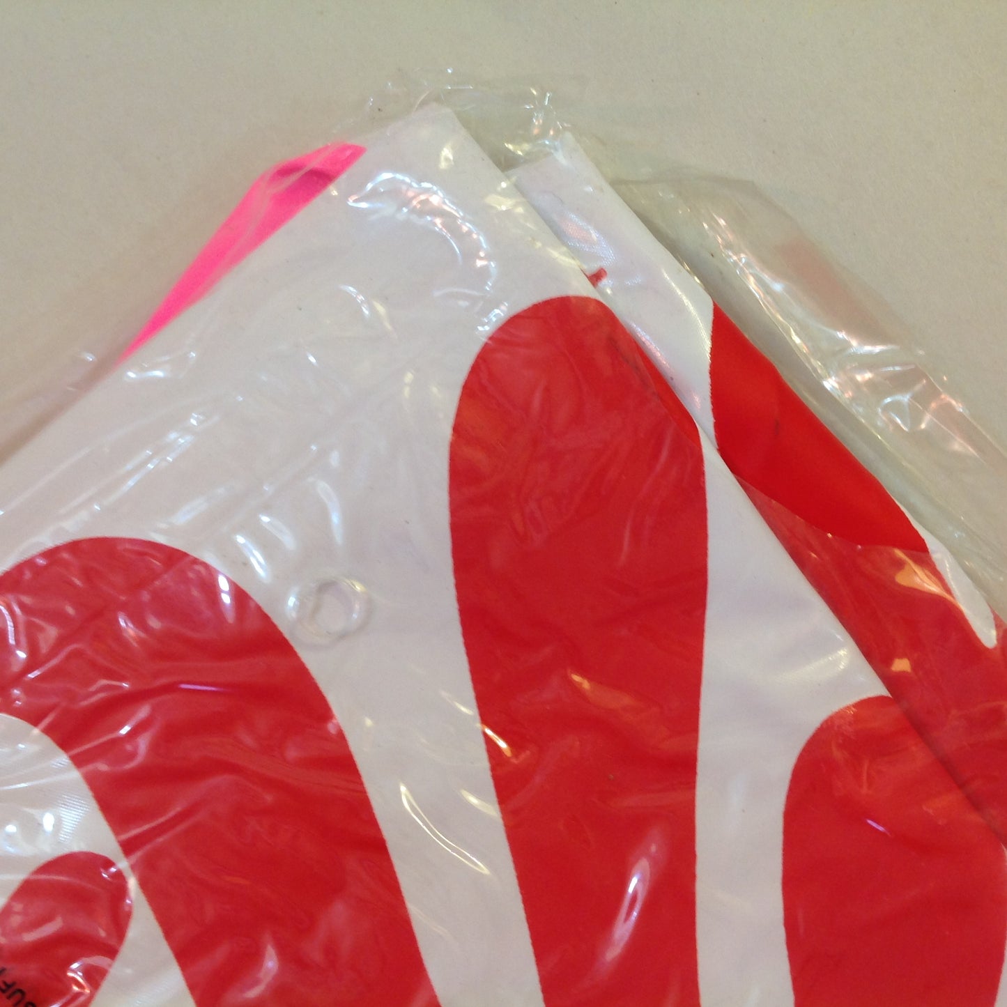 Vintage NOS  Novelty Beach Ball Kellogg's Pink Red White Sealed