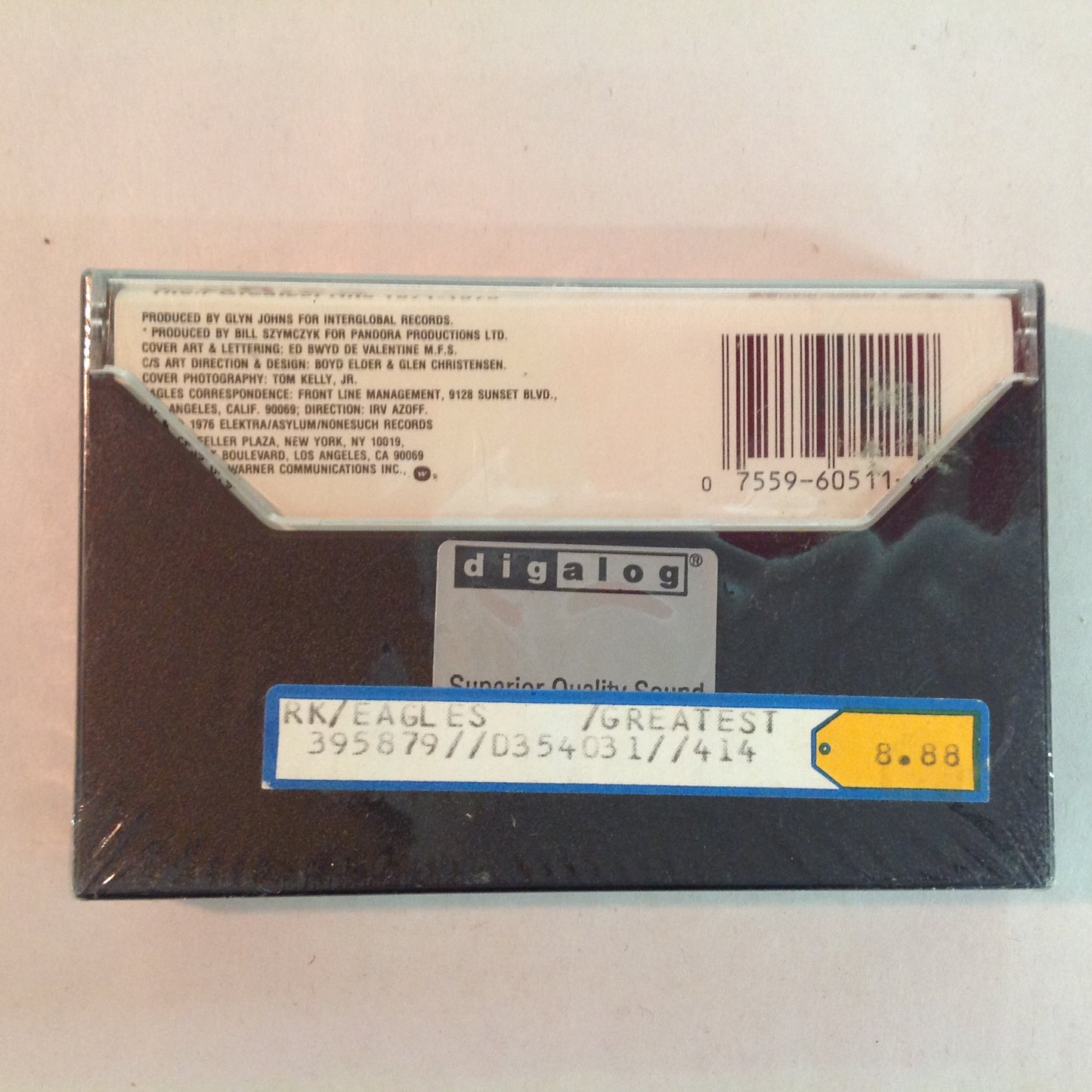 Vintage 1976 Sealed Cassette Tape The Eagles: Their Greatest Hits 1971-1975 TC-5105 94 Tour Collection