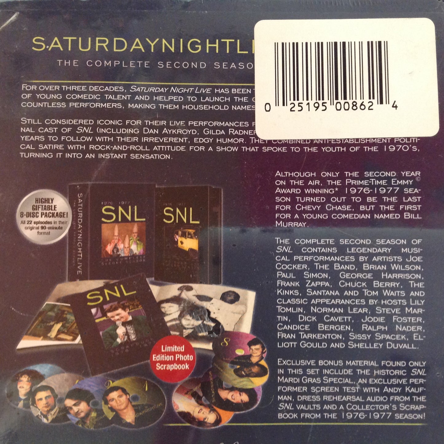 2007 Sealed DVD Box Set SNL 1976-1977 The Complete Second Season Unopened