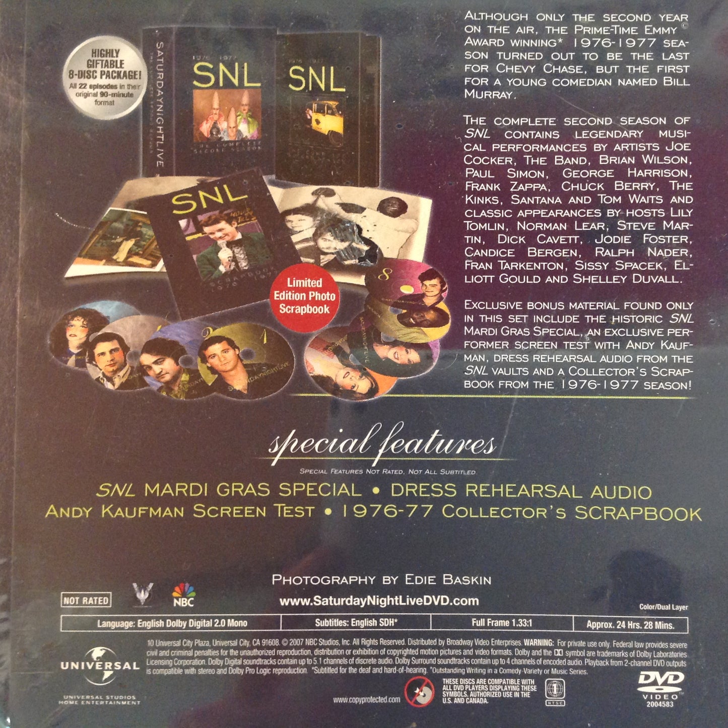 2007 Sealed DVD Box Set SNL 1976-1977 The Complete Second Season Unopened