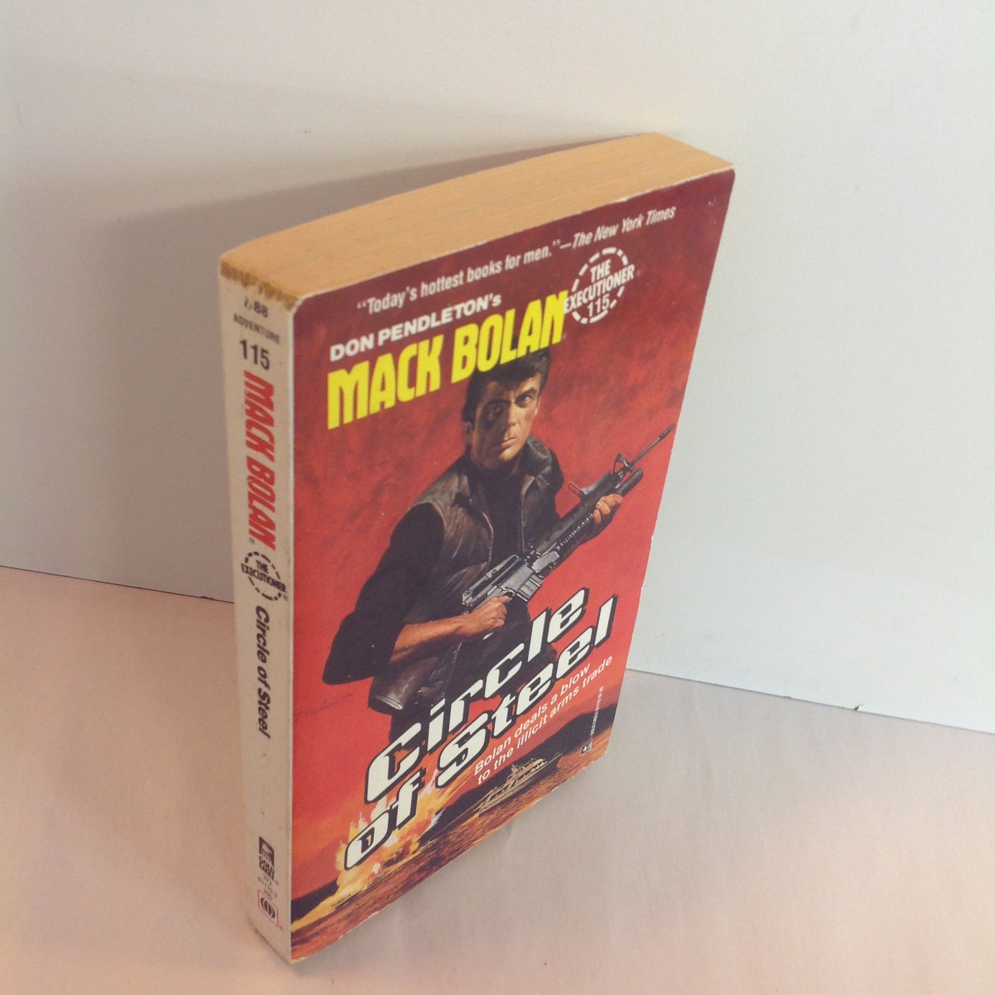 Vintage 1988 Mass Market Paperback Don Pendleton's Mack Bolan The Executioner #115: Circle of Steel