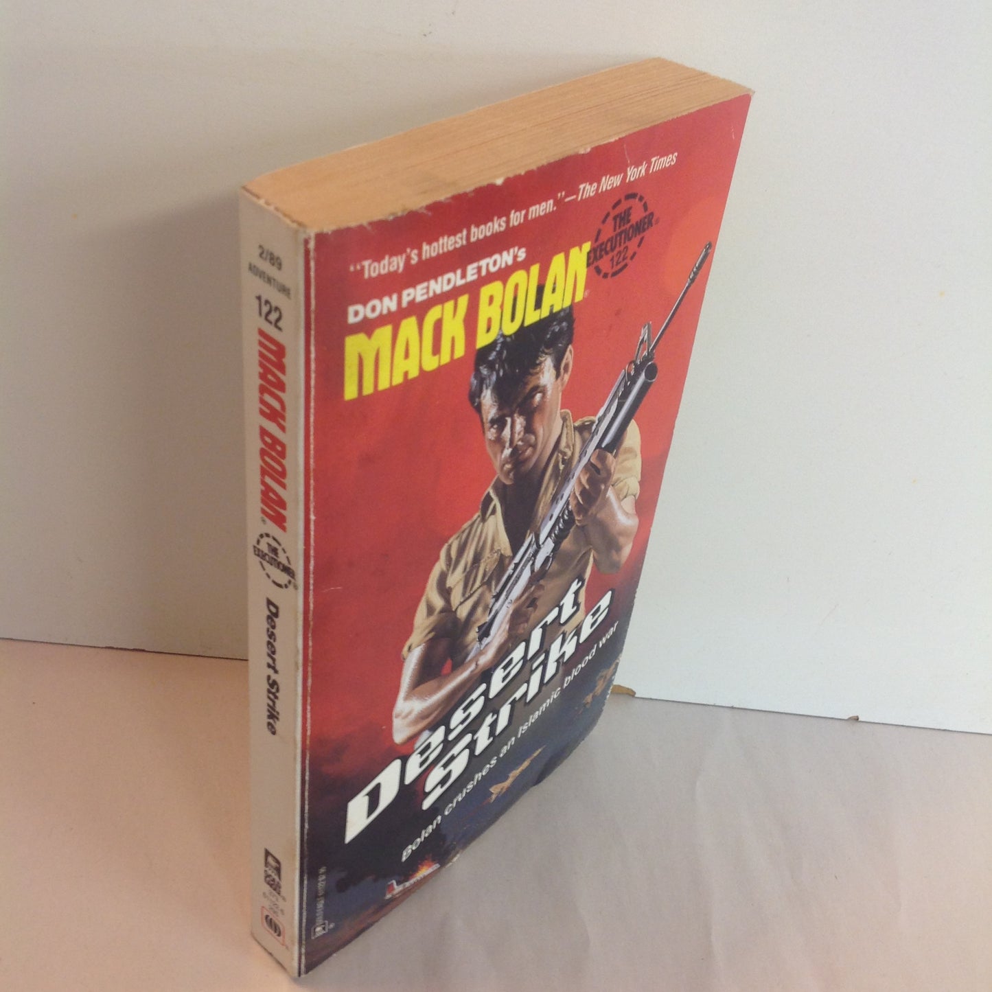 Vintage 1989 Mass Market Paperback Don Pendleton's Mack Bolan The Executioner #122: Desert Strike