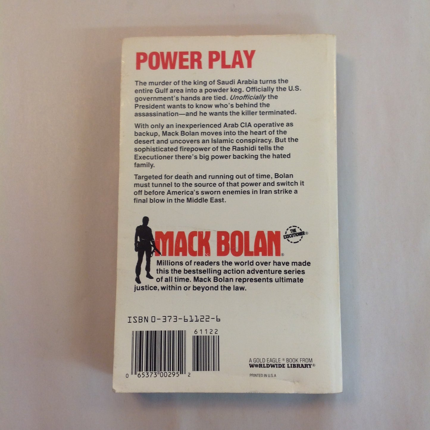 Vintage 1989 Mass Market Paperback Don Pendleton's Mack Bolan The Executioner #122: Desert Strike