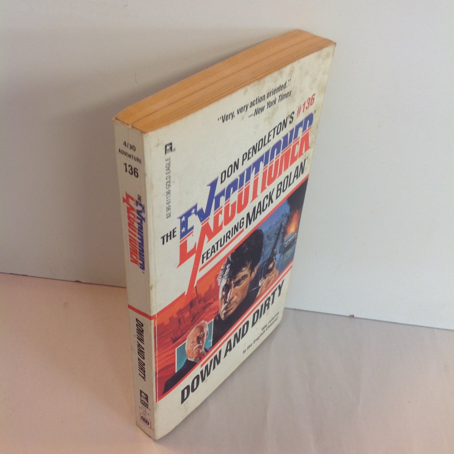 Vintage 1990 Mass Market Paperback The Executioner Featuring Mack Bolan #136: Down and Dirty Don Pendleton