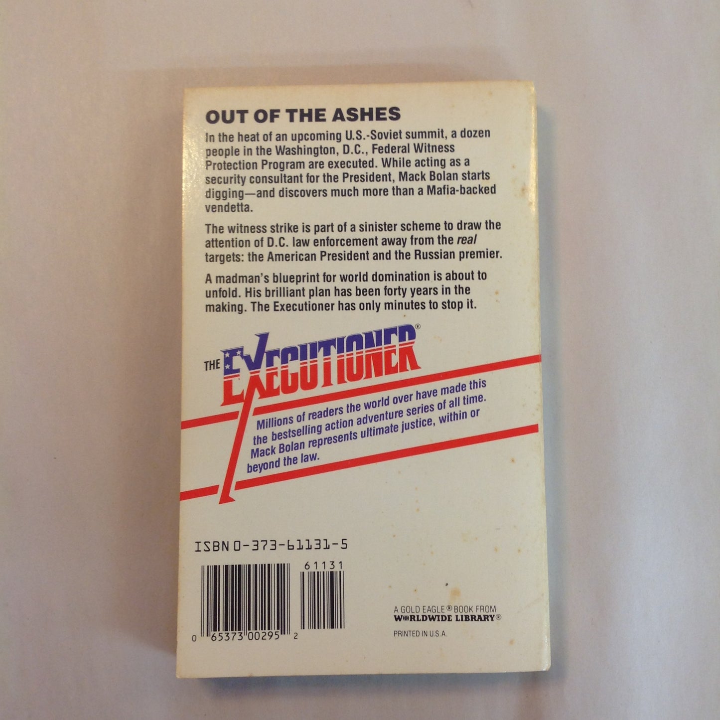 Vintage 1989 Mass Market Paperback The Executioner Featuring Mack Bolan #131: Ice Wolf Don Pendleton