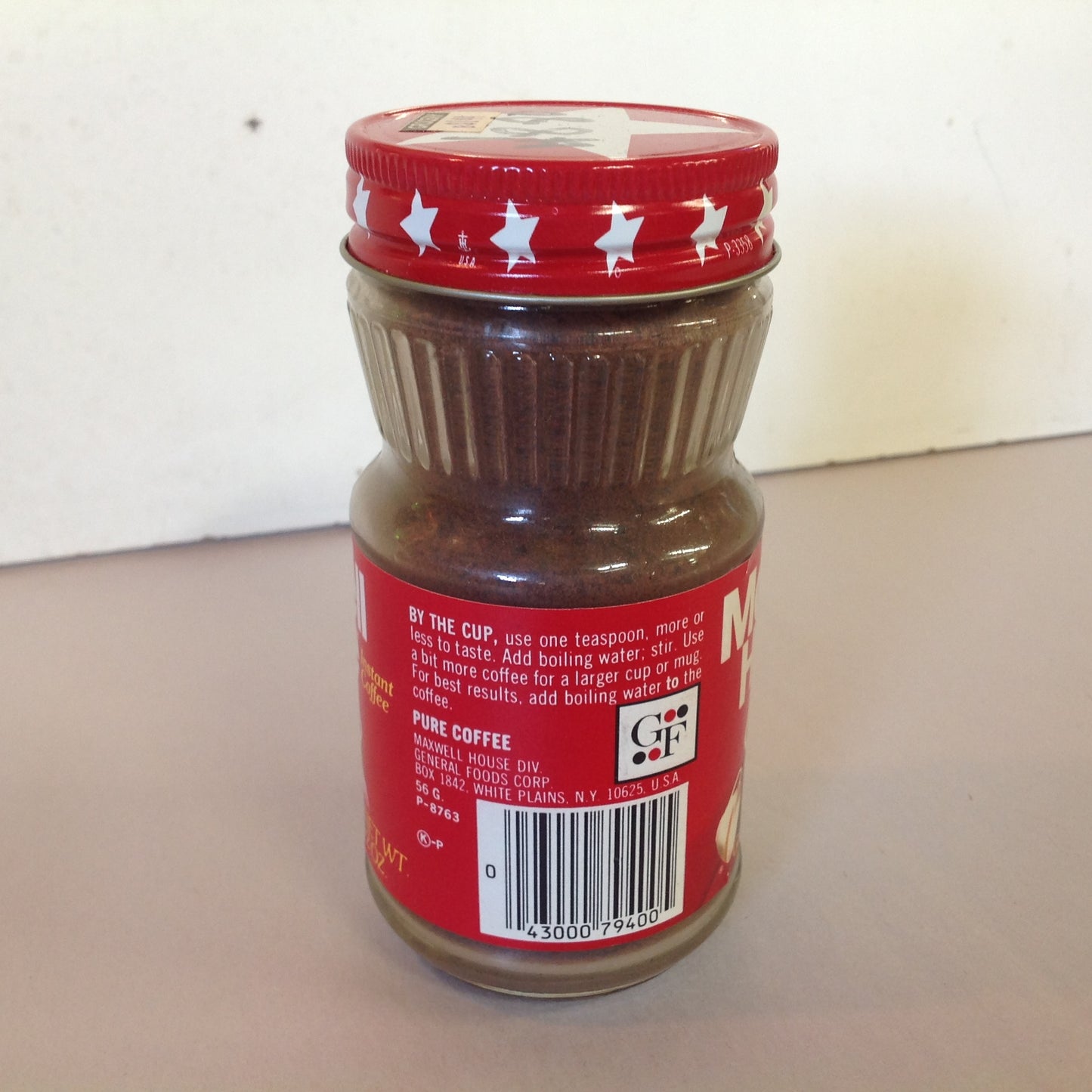 Vintage NOS Maxwell House Instant Coffee 2 oz Jar Unopened Good to the Last Drop