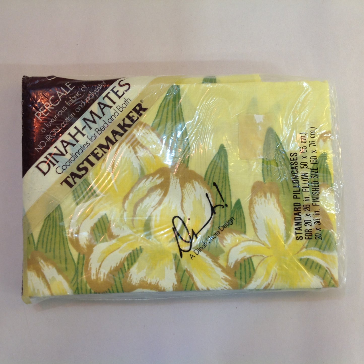 Vintage NOS Dinah-Mates 3Pc Percale Bedding Pillowcases Full Fitted Full Flat Sheets