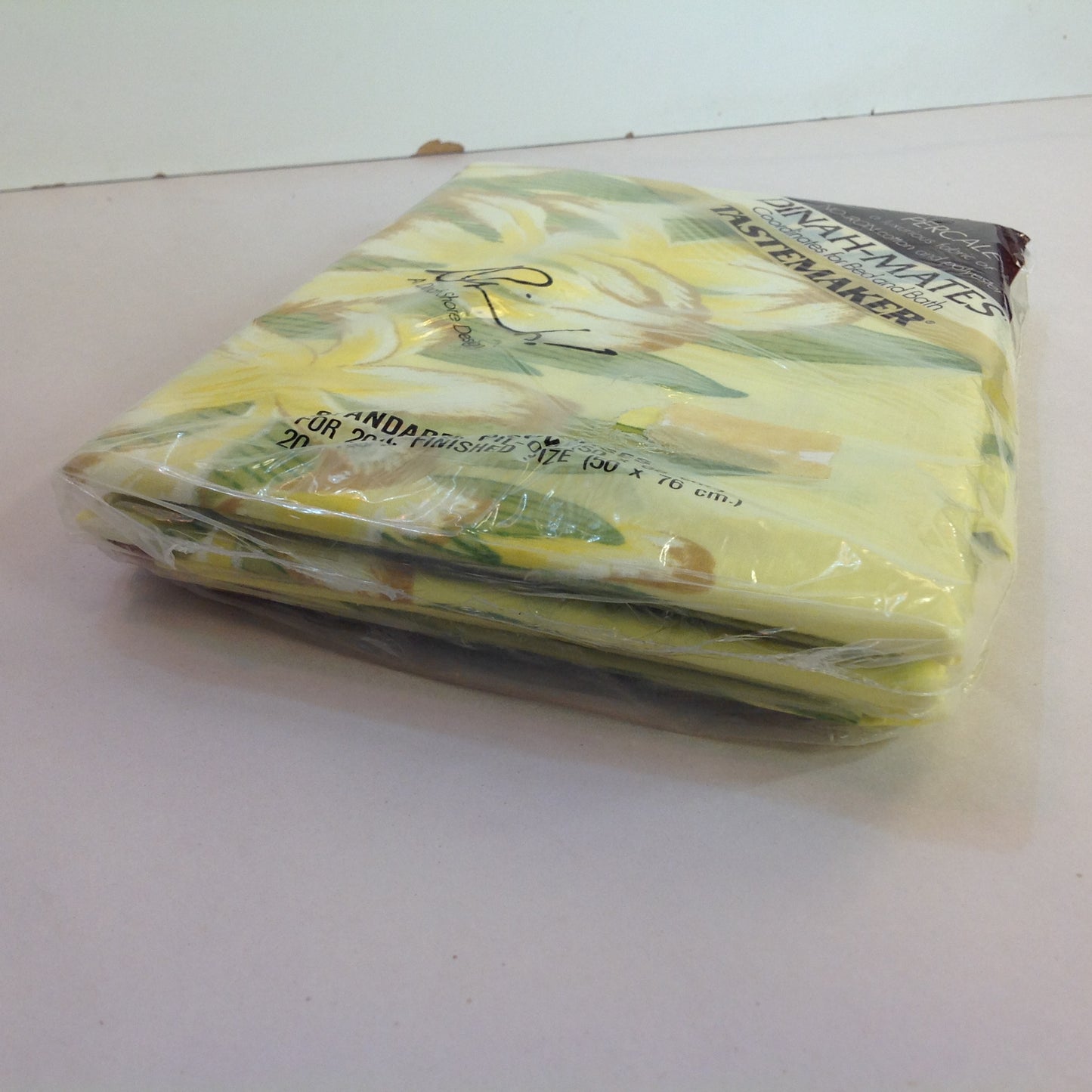 Vintage NOS Dinah-Mates 3Pc Percale Bedding Pillowcases Full Fitted Full Flat Sheets