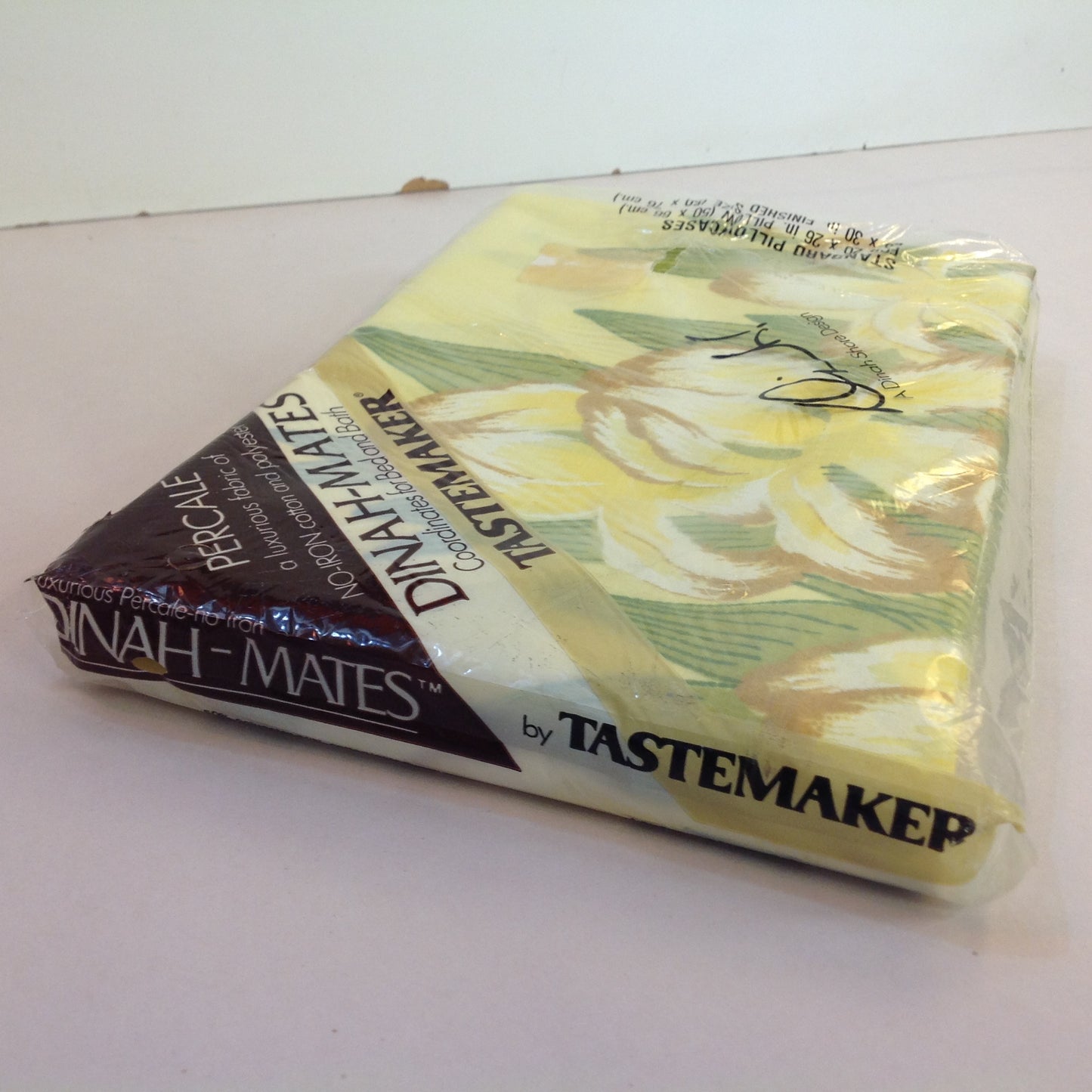 Vintage NOS Dinah-Mates 3Pc Percale Bedding Pillowcases Full Fitted Full Flat Sheets