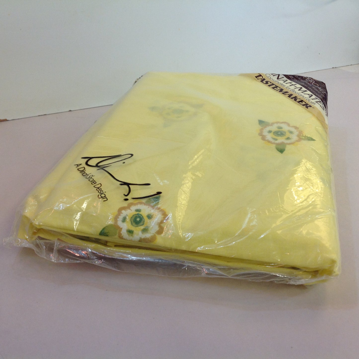 Vintage NOS Dinah-Mates 3Pc Percale Bedding Pillowcases Full Fitted Full Flat Sheets