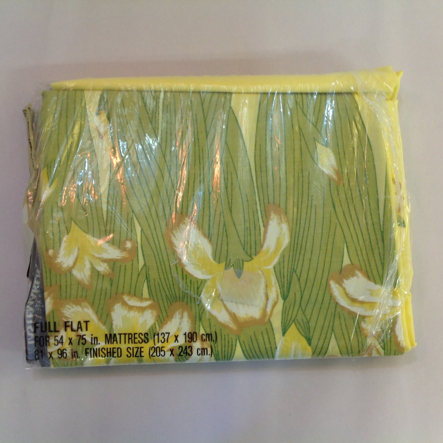 Vintage NOS Dinah-Mates 3Pc Percale Bedding Pillowcases Full Fitted Full Flat Sheets