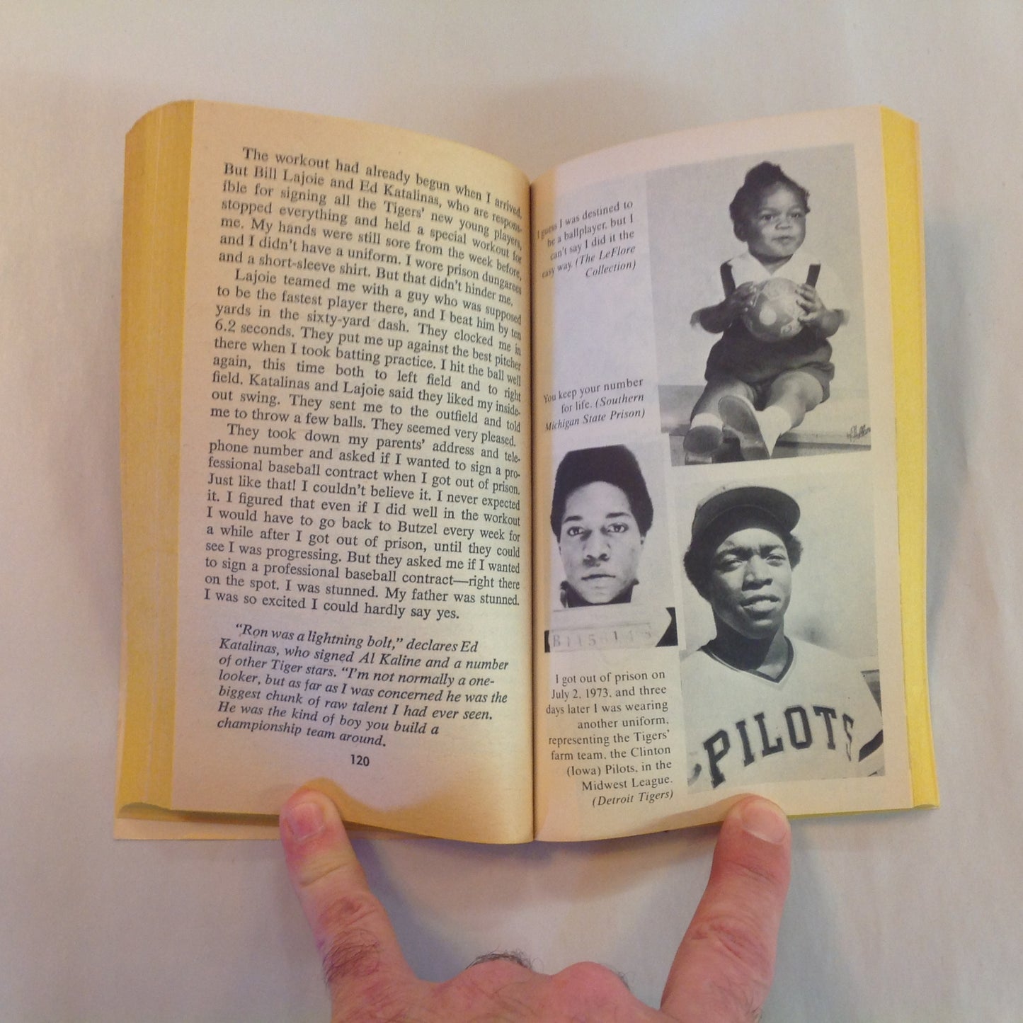 Vintage 1978 Mass Market Paperback One In a Million: The Ron LeFlore Story
