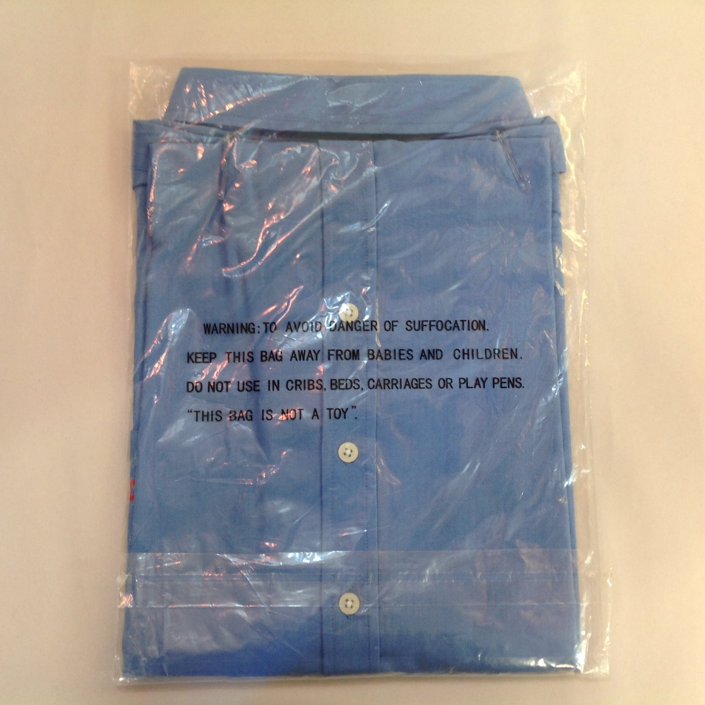 Vintage NOS Large Women's Blue Short Sleeve Big Boy Restaurant Button Up Shirt
