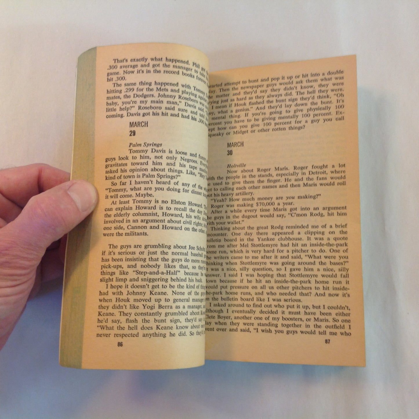 Vintage 1971 Mass Market Paperback Ball Four Jim Bouton edited by Leonard Shecter
