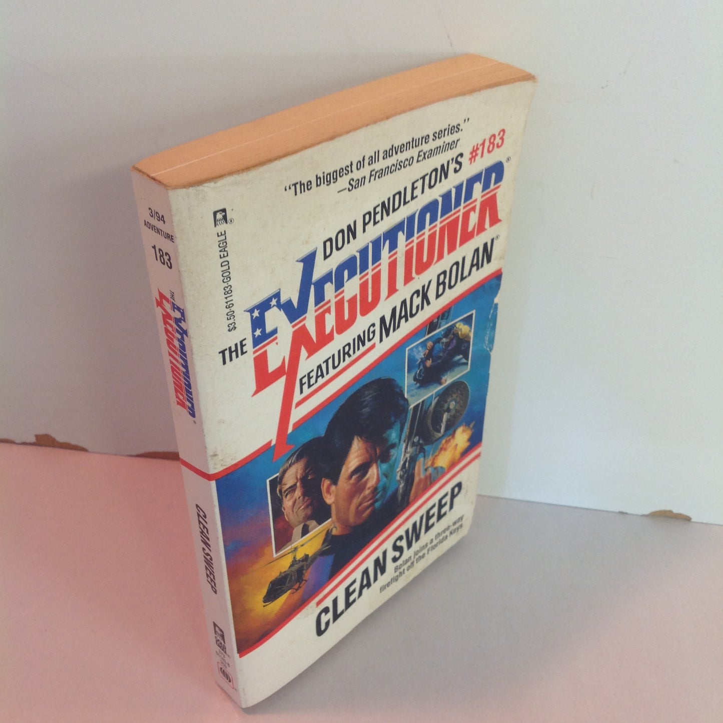 Vintage 1994 Mass Market Paperback The Executioner Featuring Mack Bolan #183: Clean Sweep