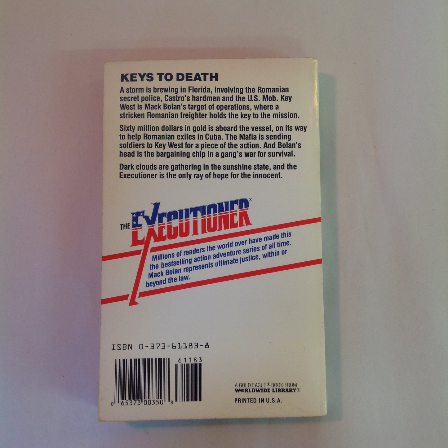 Vintage 1994 Mass Market Paperback The Executioner Featuring Mack Bolan #183: Clean Sweep