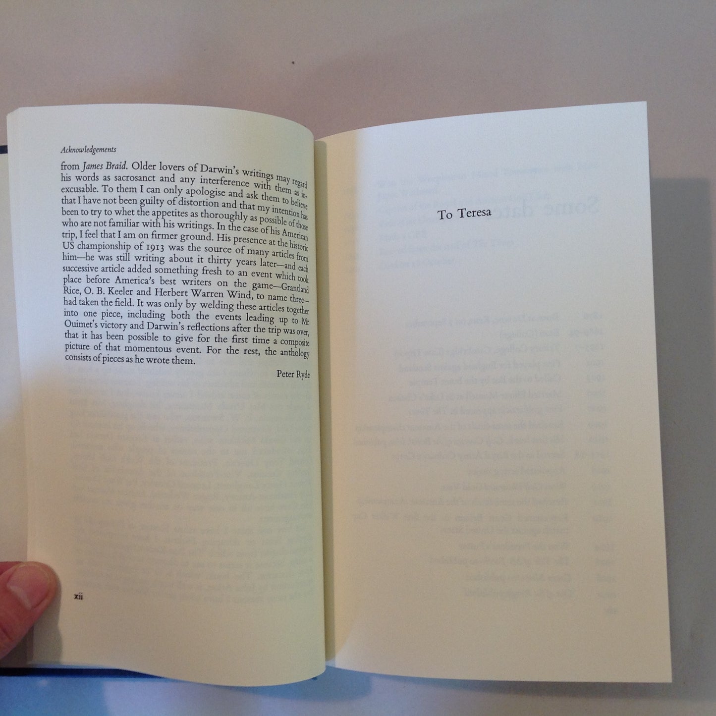 Vintage 1986 Hardcover Mostly Golf: A Bernard Darwin Anthology Peter Ryde, Editor C&G First