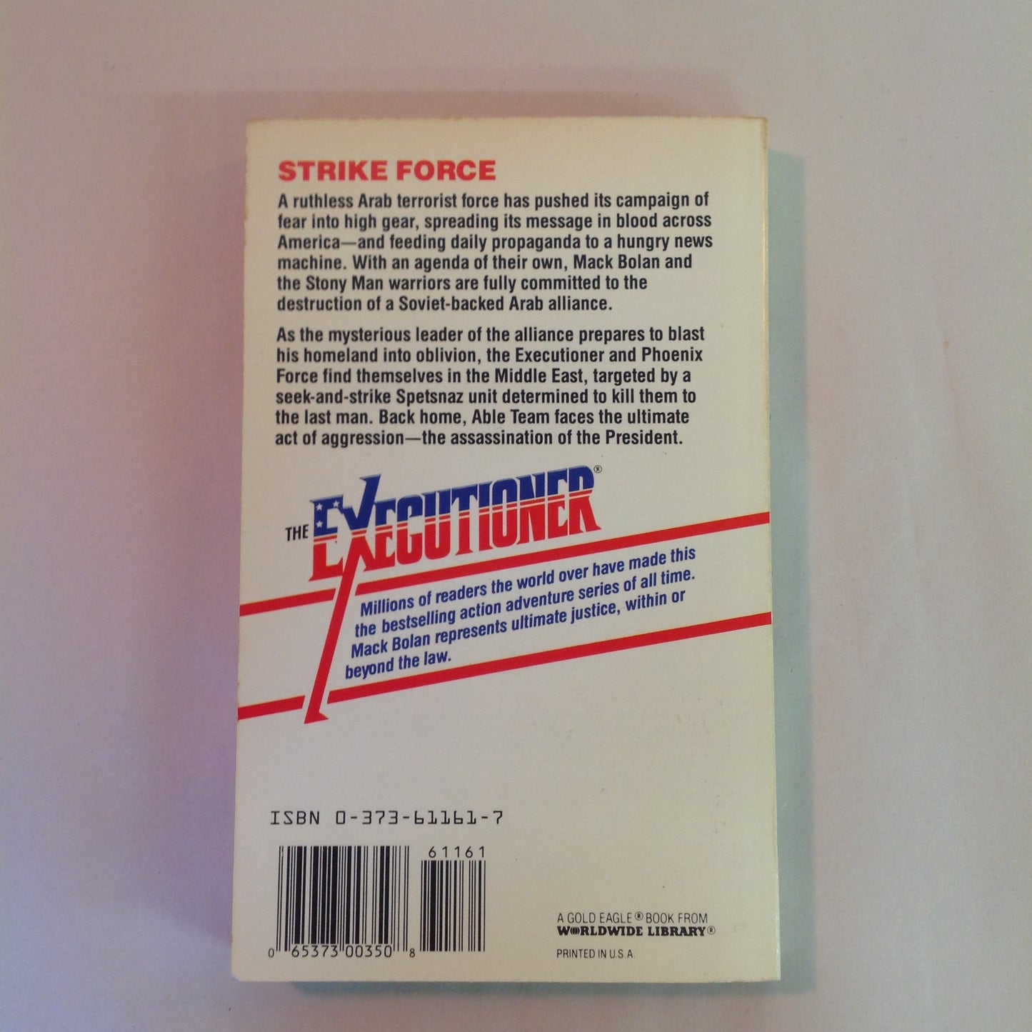 Vintage 1992 Mass Market Paperback The Executioner Featuring Mack Bolan #161: Eye of the Storm: Book II of the Storm Trilogy Don Pendleton