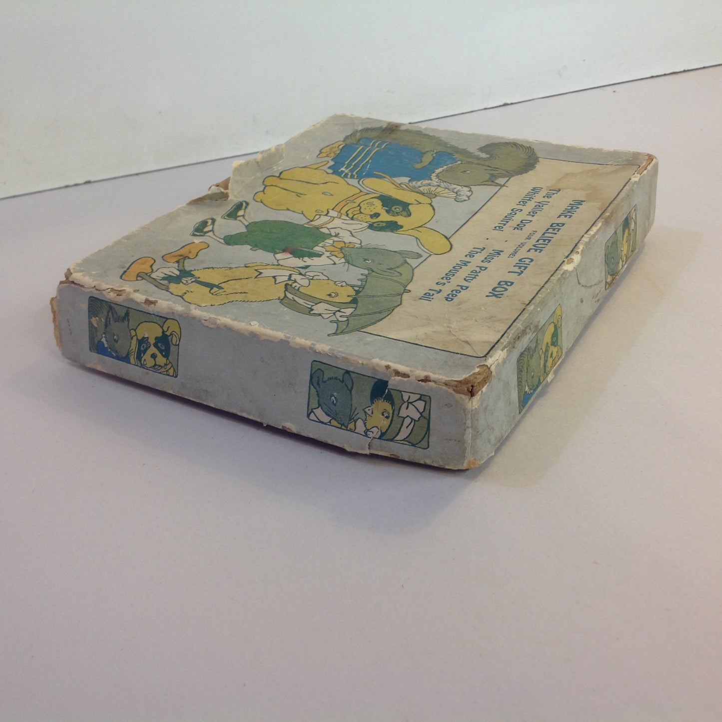 Vintage 1917 Children's Paperback MAKE BELIEVE GIFT BOX Four Volume Book Set Julia Greene