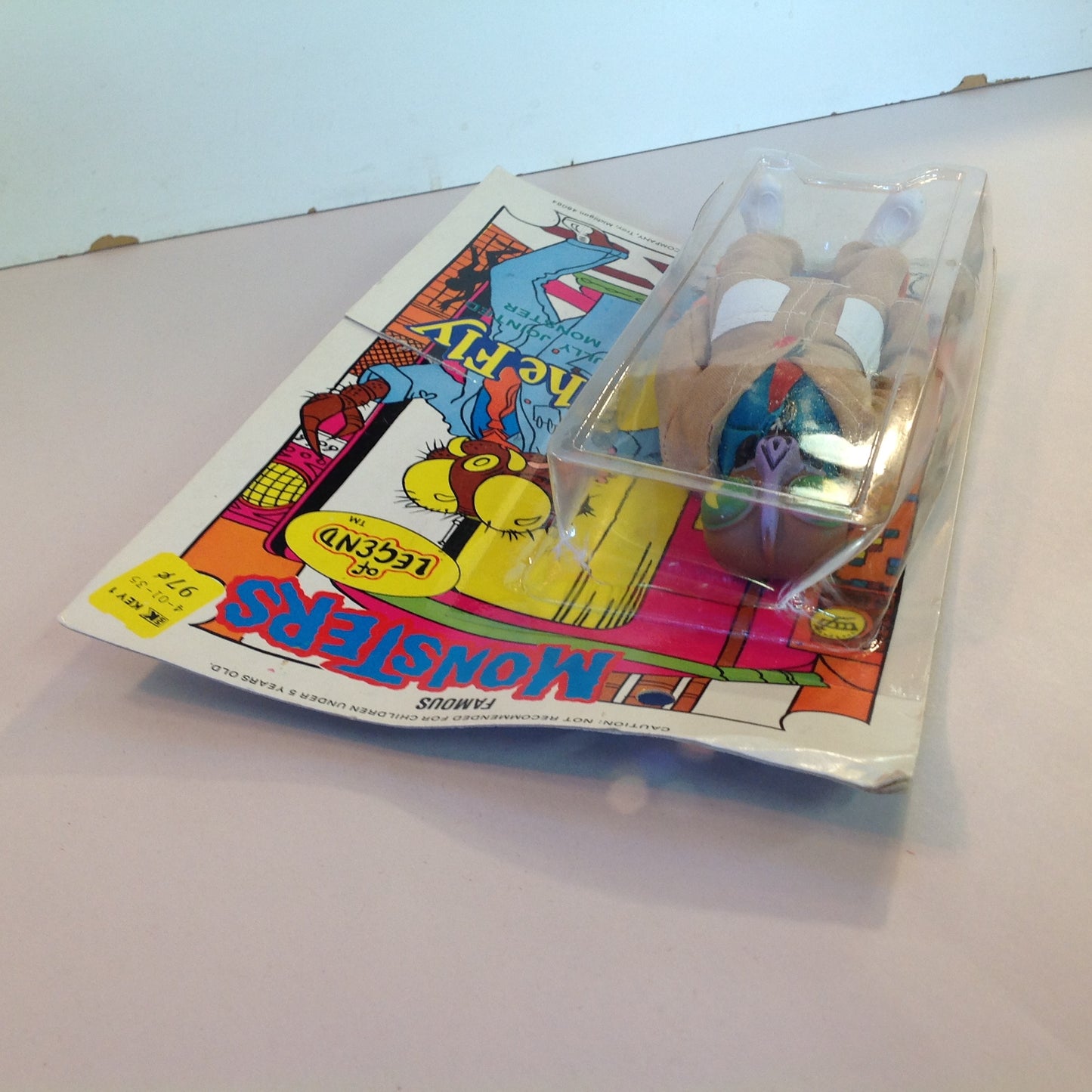 Vintage 1970s Famous Monsters of Legend Fly Figure Unopened MOC Kresge Card Tomland
