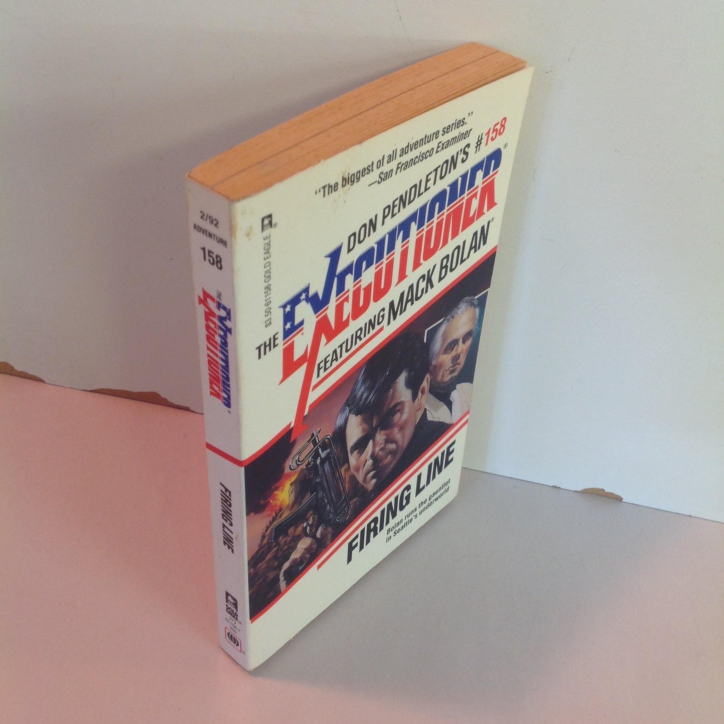 Vintage 1992 Mass Market Paperback The Executioner Featuring Mack Bolan #158: Firing Line Don Pendleton