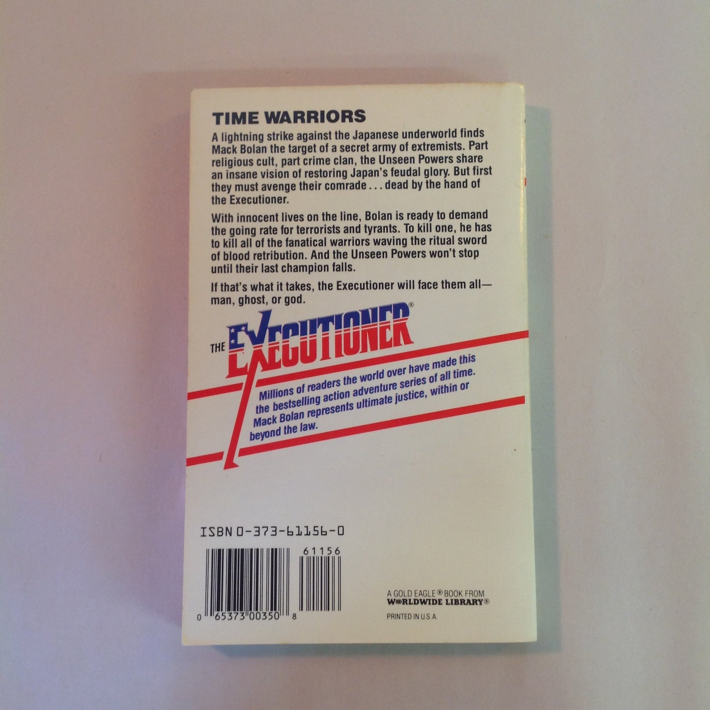 Vintage 1991 Mass Market Paperback The Executioner Featuring Mack Bolan #156 Phantom Force Don Pendleton