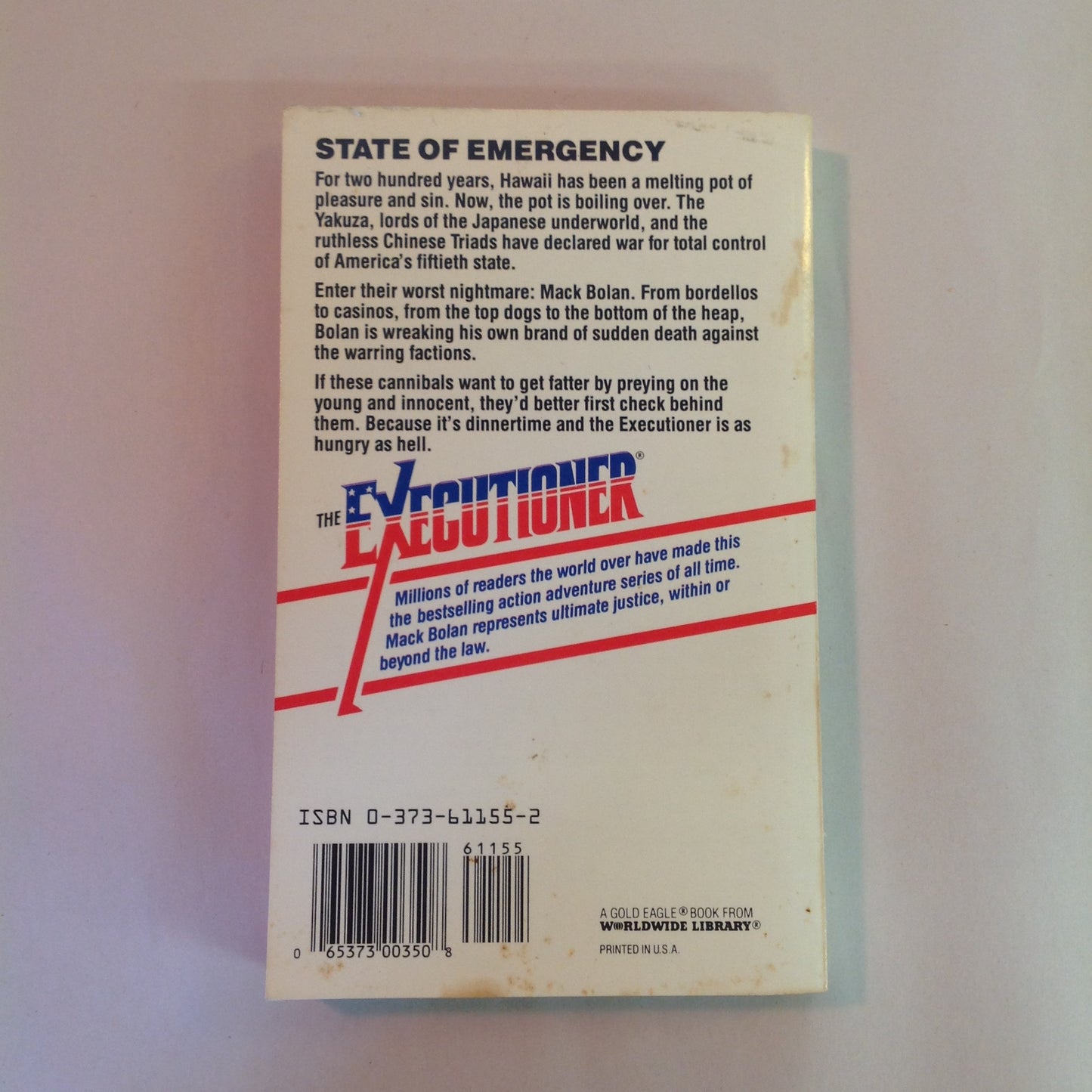 Vintage 1991 Mass Market Paperback The Executioner Featuring Mack Bolan #155 Hawaiian Heat Don Pendleton