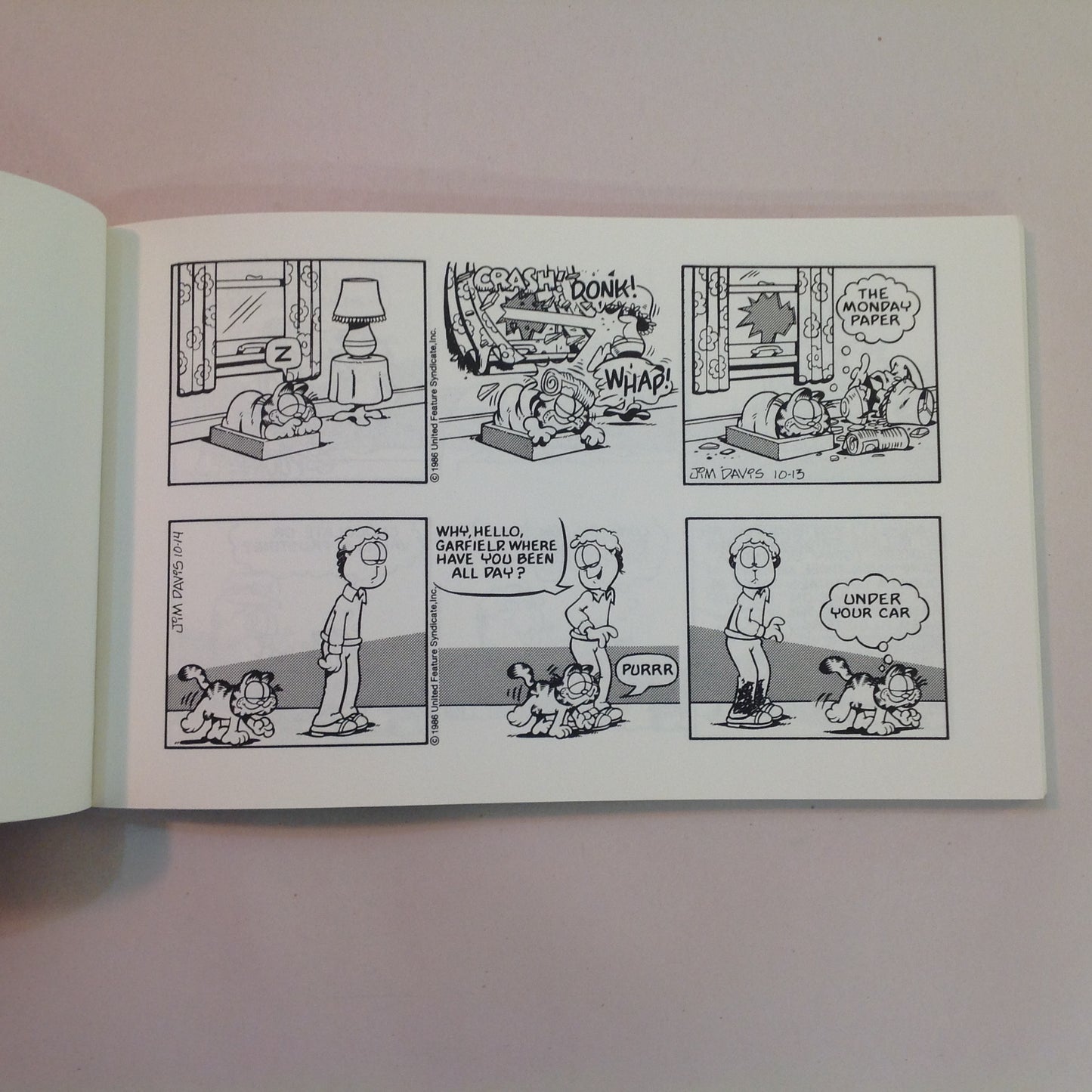 Vintage 1988 Trade Paperback Garfield World-Wide: His 15th Book Jim Davis First Edition