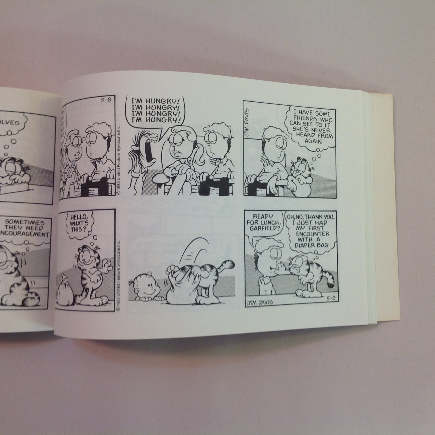 Vintage 1980 Trade Paperback Garfield Out to Lunch: His 12th Book Jim Davis First Edition