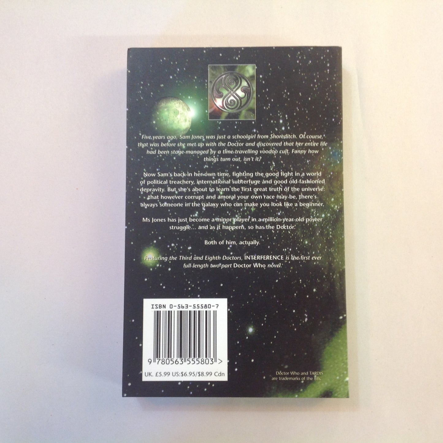 Vintage 1999 Mass Market Paperback Doctor Who: Interference Book One: Shock Tactic Lawrence Miles First Edition