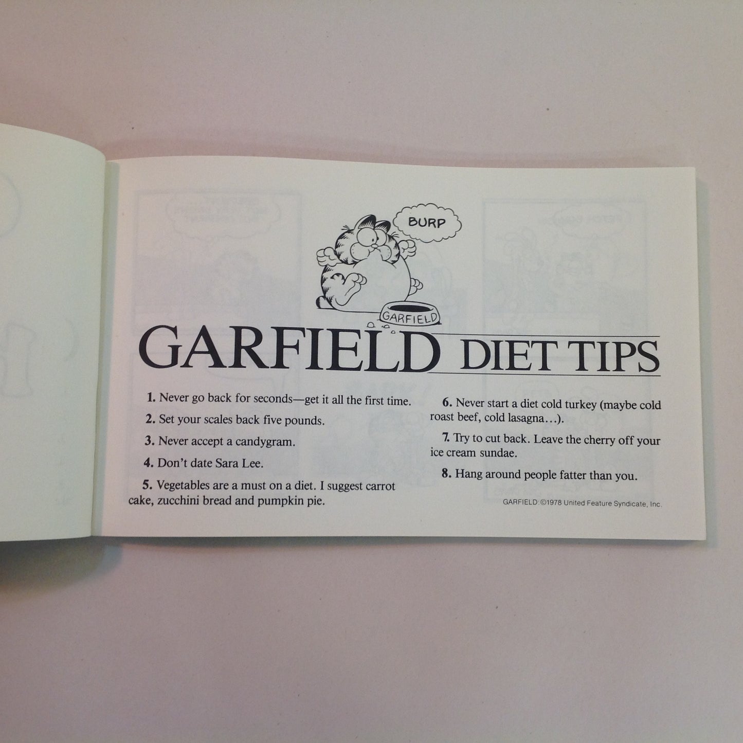 Vintage 1983 Trade Paperback Garfield Eats His Heart Out: His Sixth Book Jim Davis First Edition