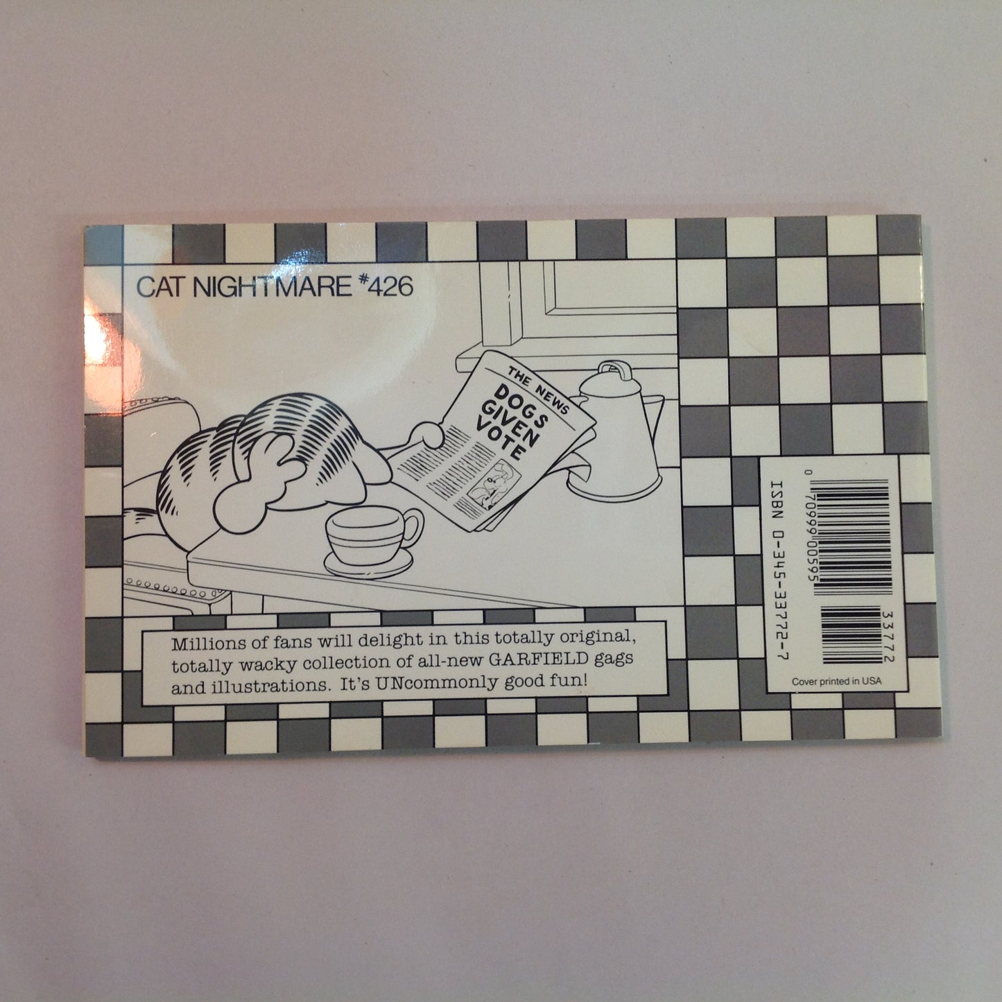 Vintage 1986 Trade Paperback The Unabridged Uncensored Unbelievable Garfield Jim Davis First Edition