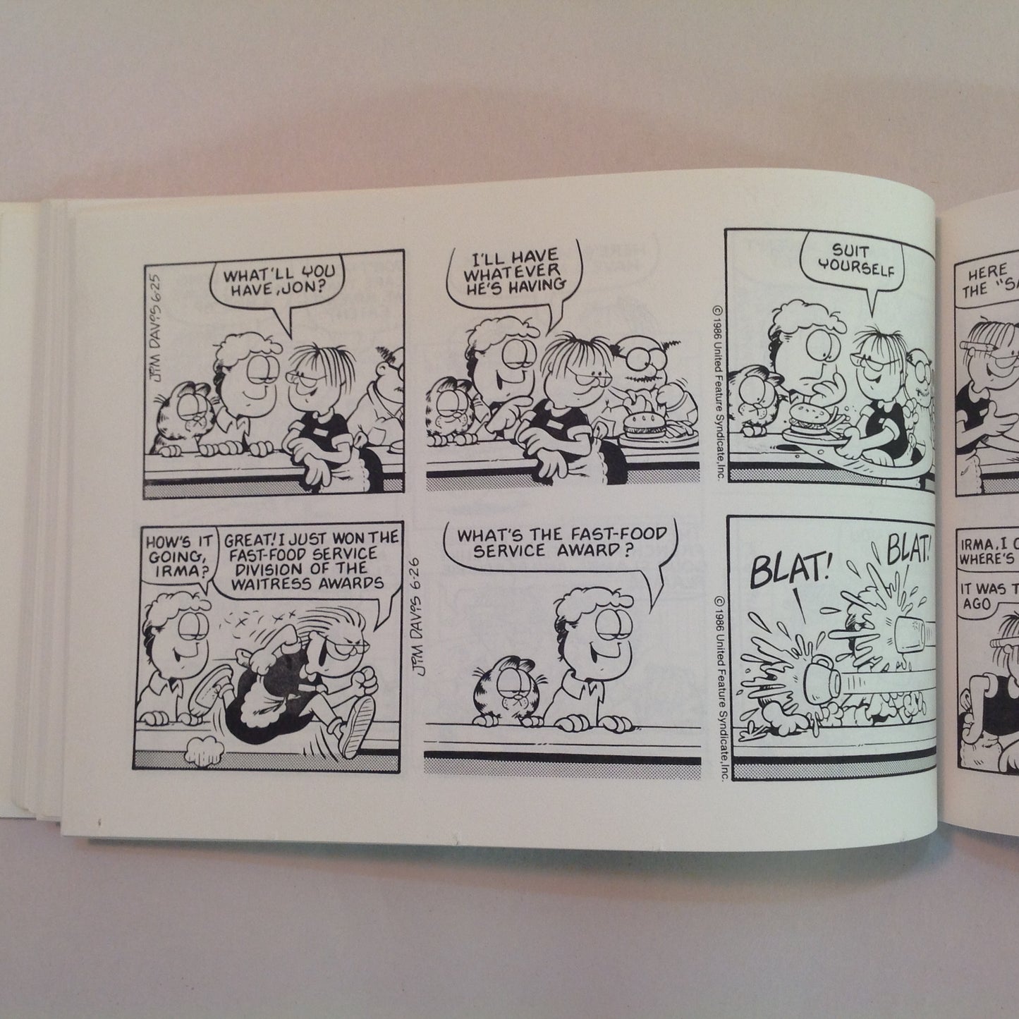 Vintage 1987 Trade Paperback Garfield Swallows His Pride: His 14th Book Jim Davis First Edition