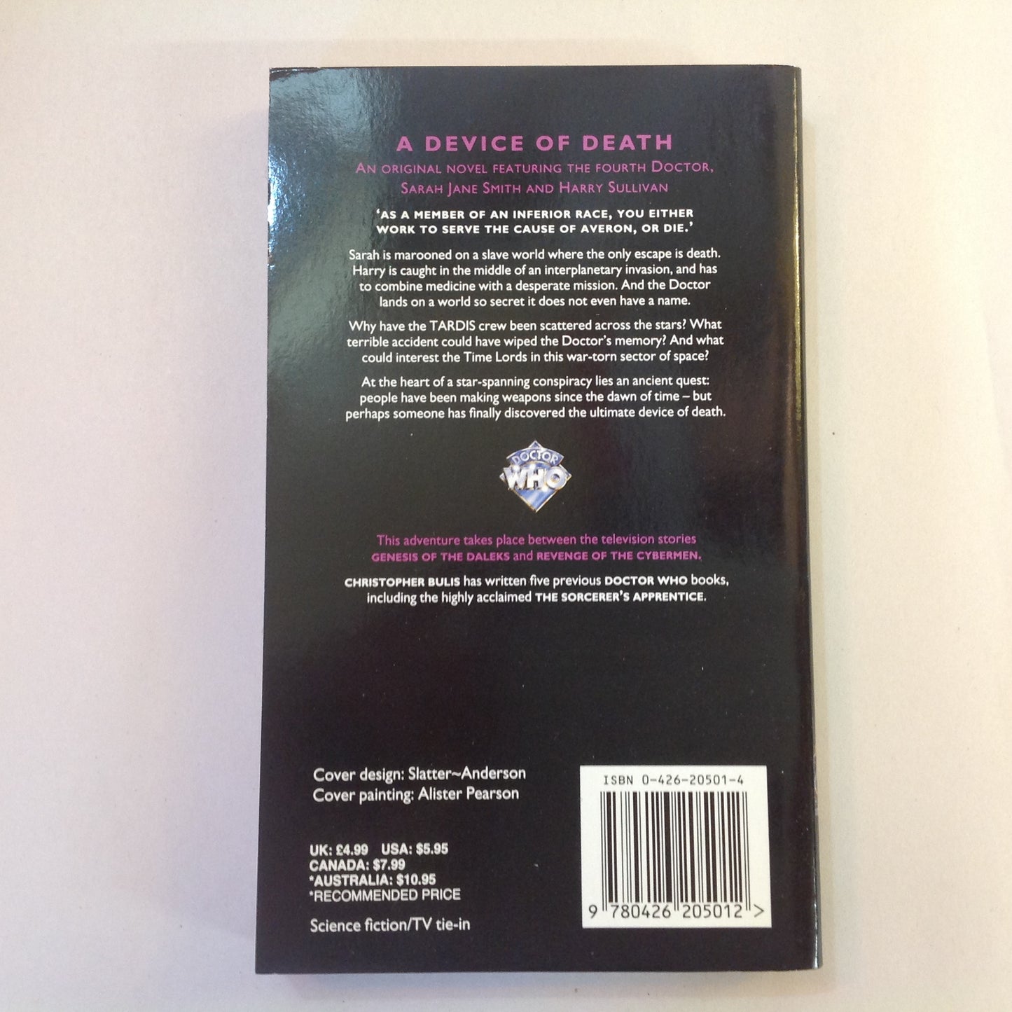 Vintage 1997 Mass Market Paperback Doctor Who: The Missing Adventures: A Device of Death Christopher Bulis First Edition