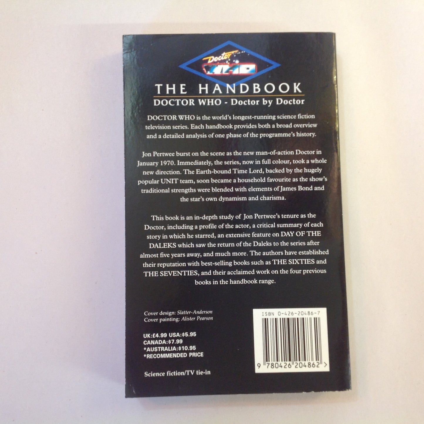 Vintage 1996 Mass Market Paperback Doctor Who - The Handbook: The Third Doctor: The John Pertwee Years: 1970-1974 Howe & Walker First Edition
