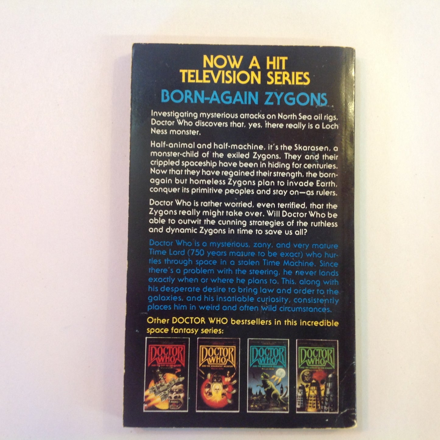 Vintage 1981 Mass Market Paperback Doctor Who #6: Doctor Who and the Loch Ness Monster